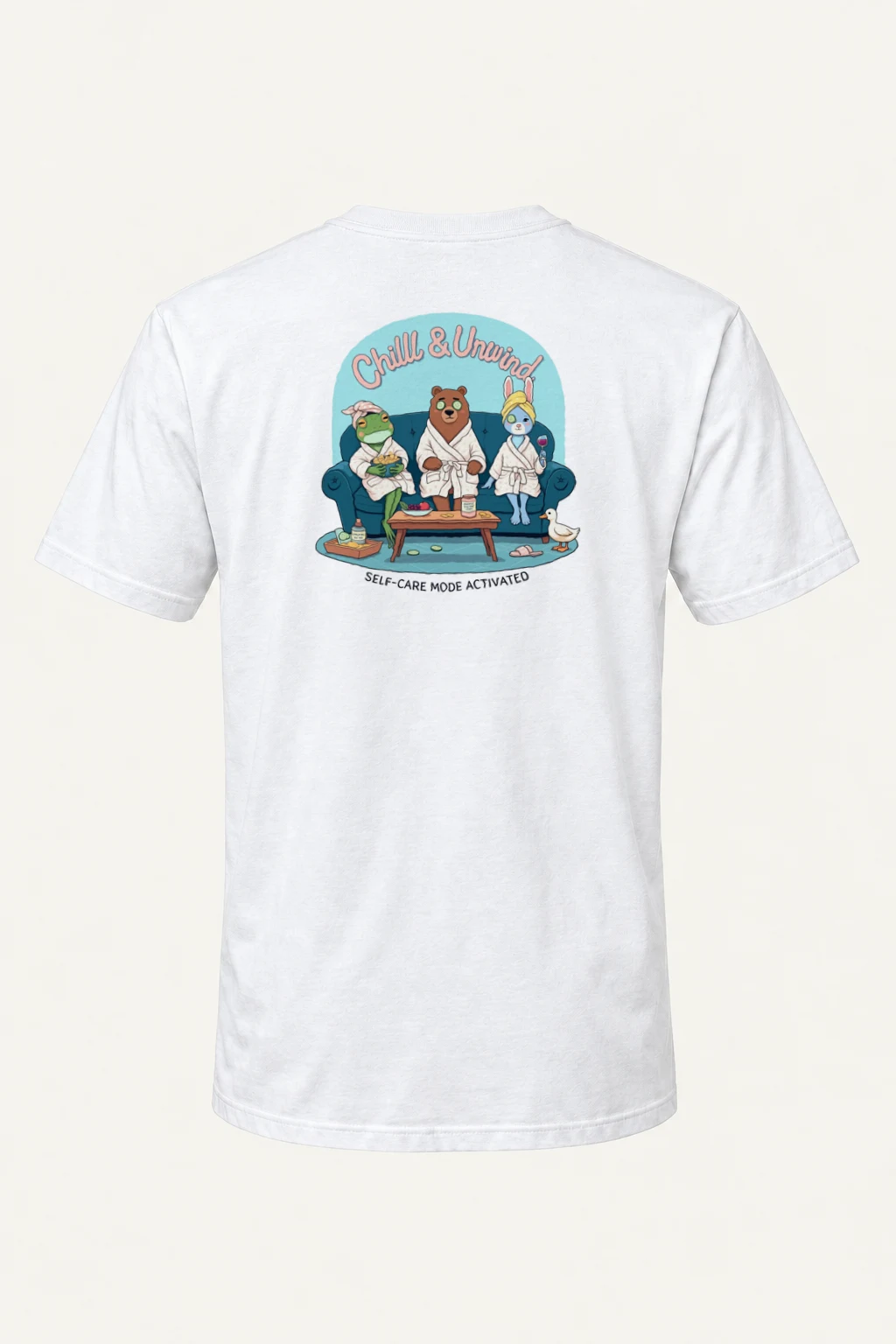 "Self-Care Mode" Heavyweight Unisex Crewneck T-shirt | Gildan 5000