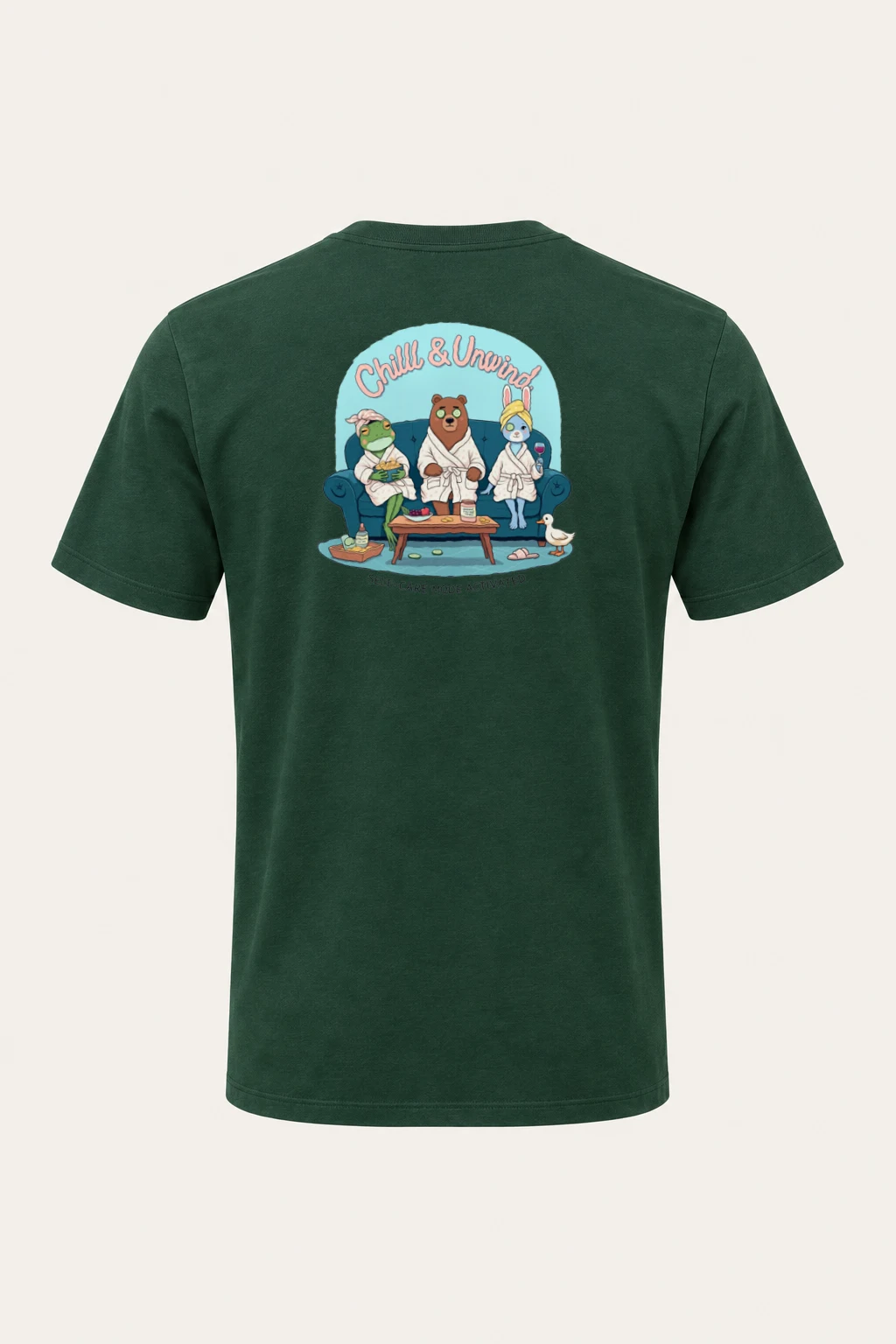 "Self-Care Mode" Heavyweight Unisex Crewneck T-shirt | Gildan 5000