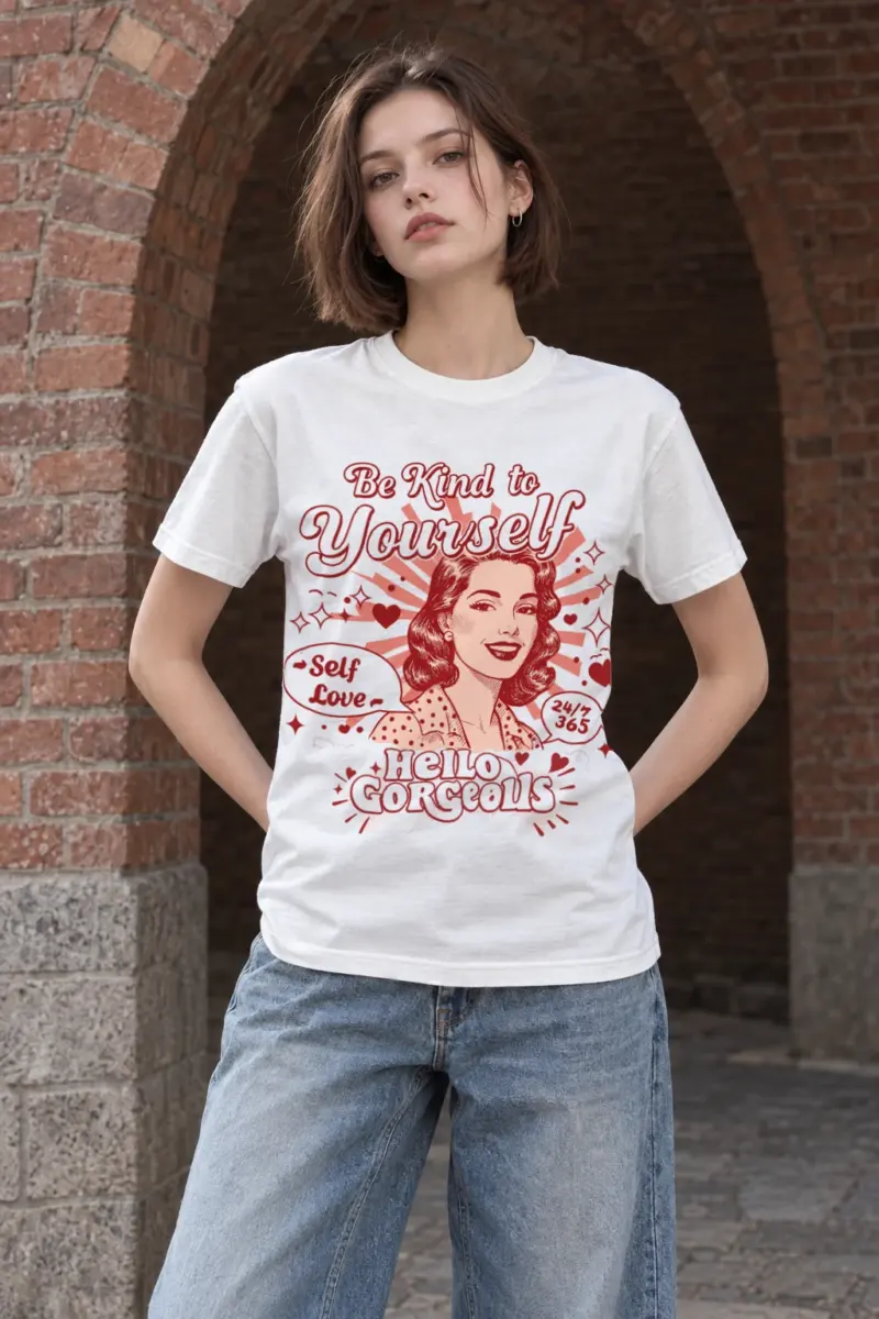 "Self Love 24/7" Heavyweight Unisex Crewneck T-shirt