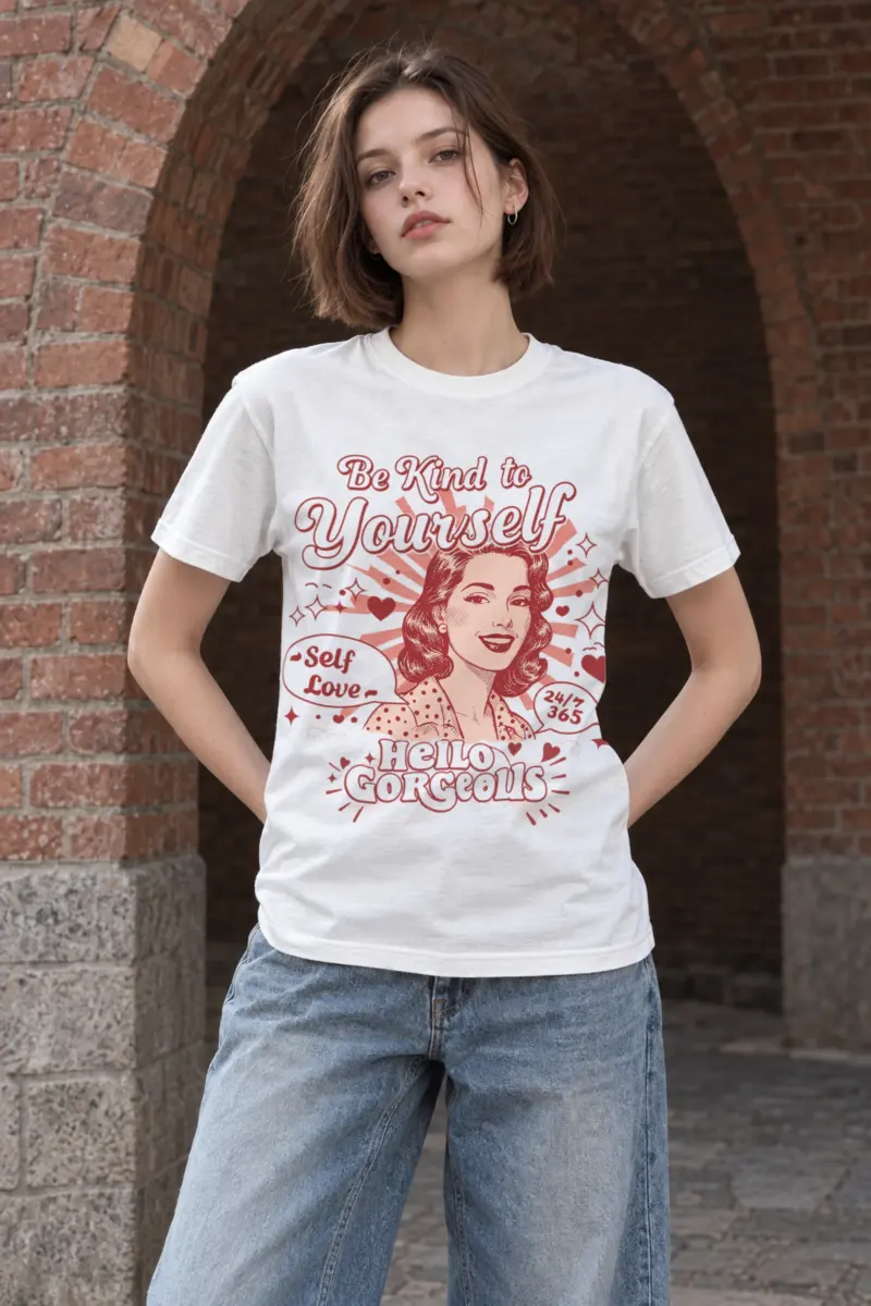 "Self Love 24/7" Heavyweight Unisex Crewneck T-shirt