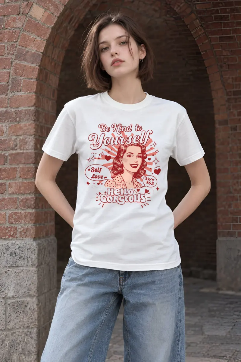"Self Love 24/7" Heavyweight Unisex Crewneck T-shirt