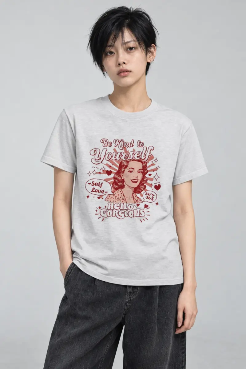 "Self Love 24/7" Heavyweight Unisex Crewneck T-shirt