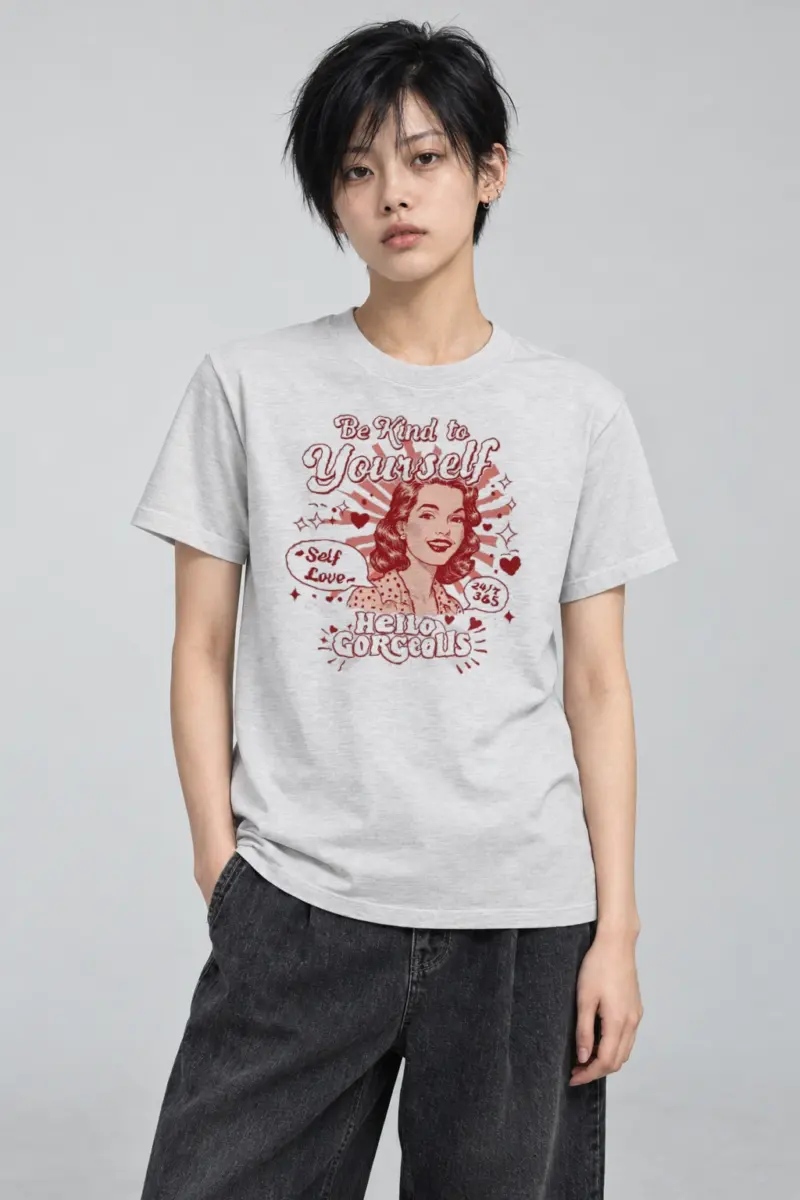 "Self Love 24/7" Heavyweight Unisex Crewneck T-shirt