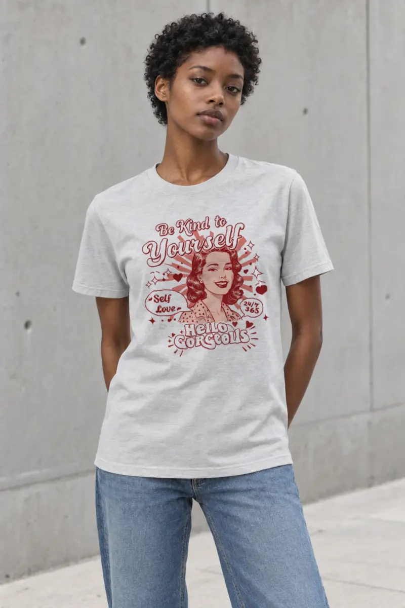 "Self Love 24/7" Heavyweight Unisex Crewneck T-shirt | Gildan 5000