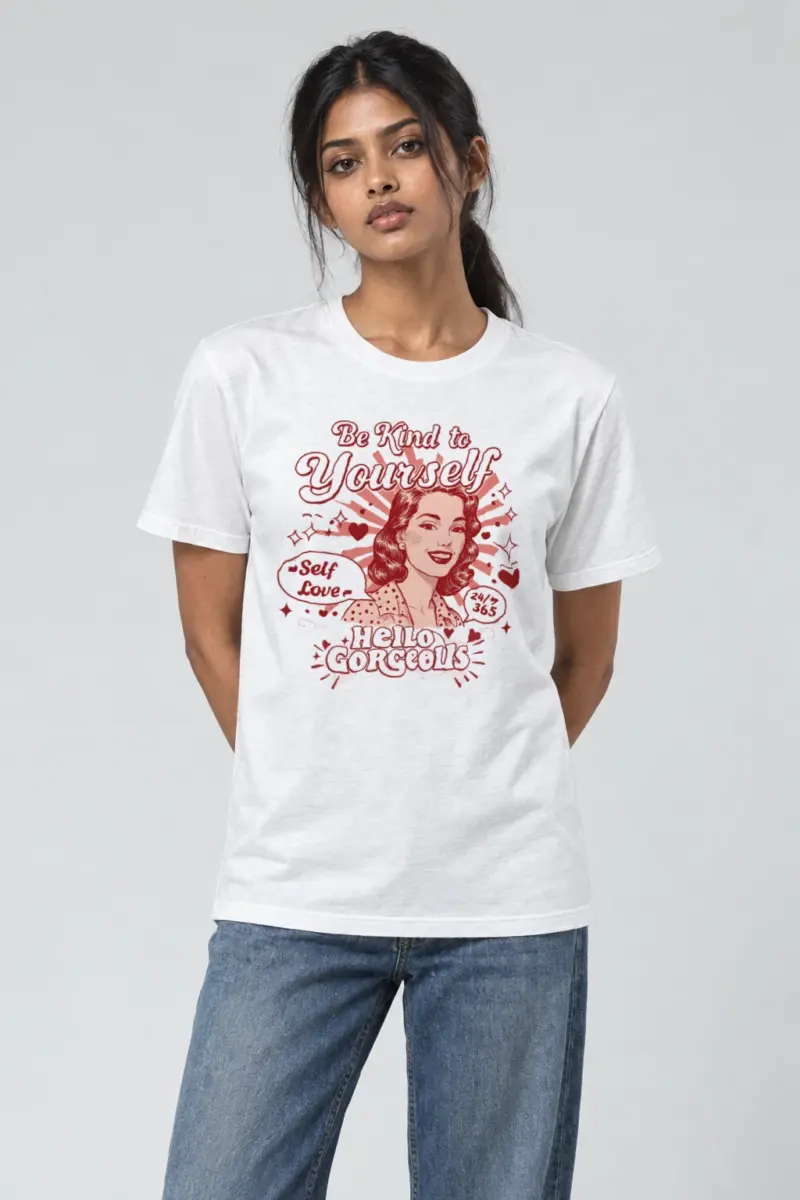 "Self Love 24/7" Heavyweight Unisex Crewneck T-shirt | Gildan 5000