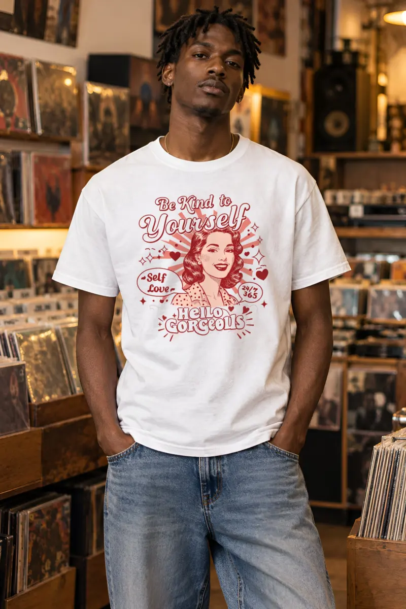 "Self Love 24/7" Heavyweight Unisex Crewneck T-shirt