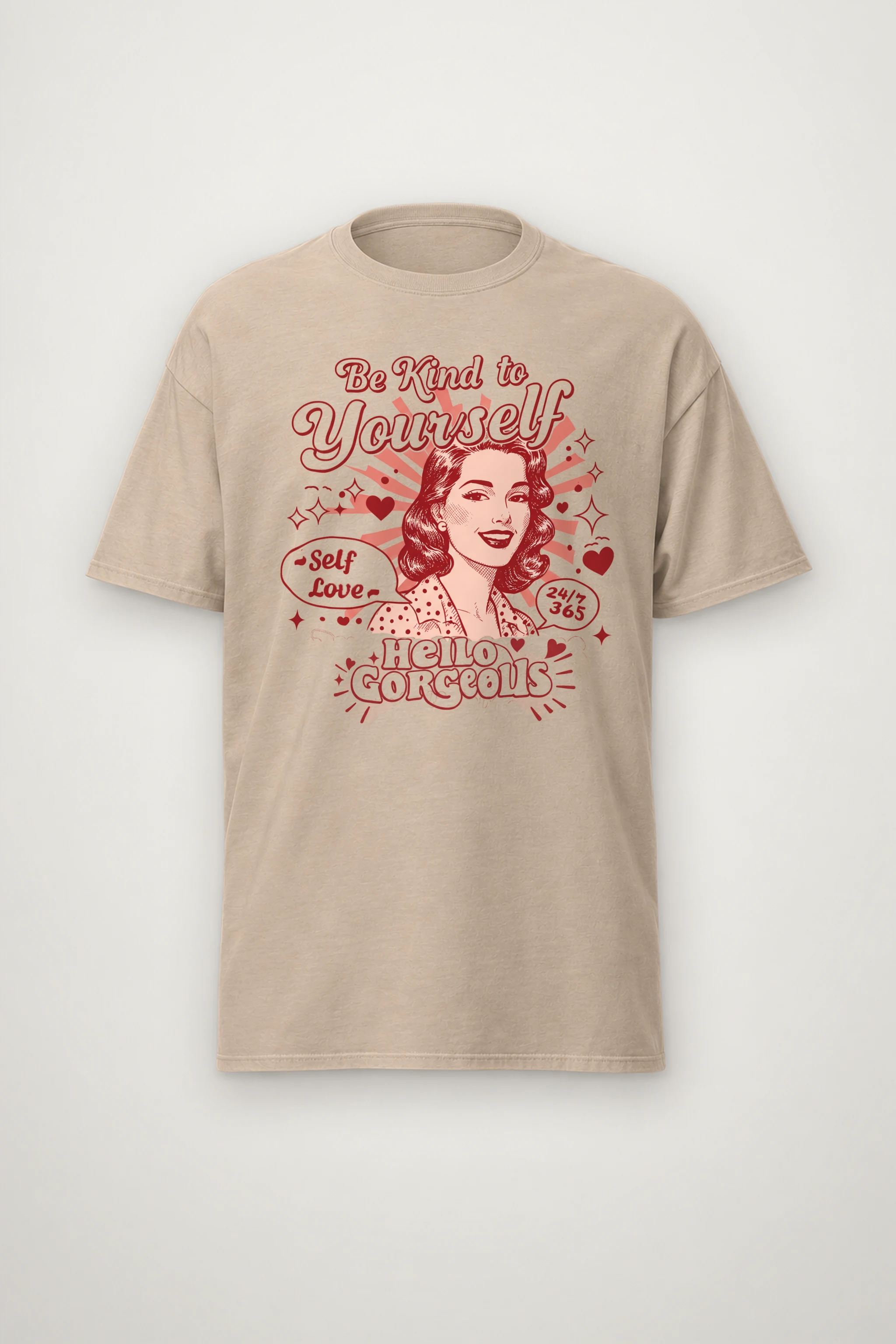 "Self Love 24/7" Heavyweight Unisex Crewneck T-shirt