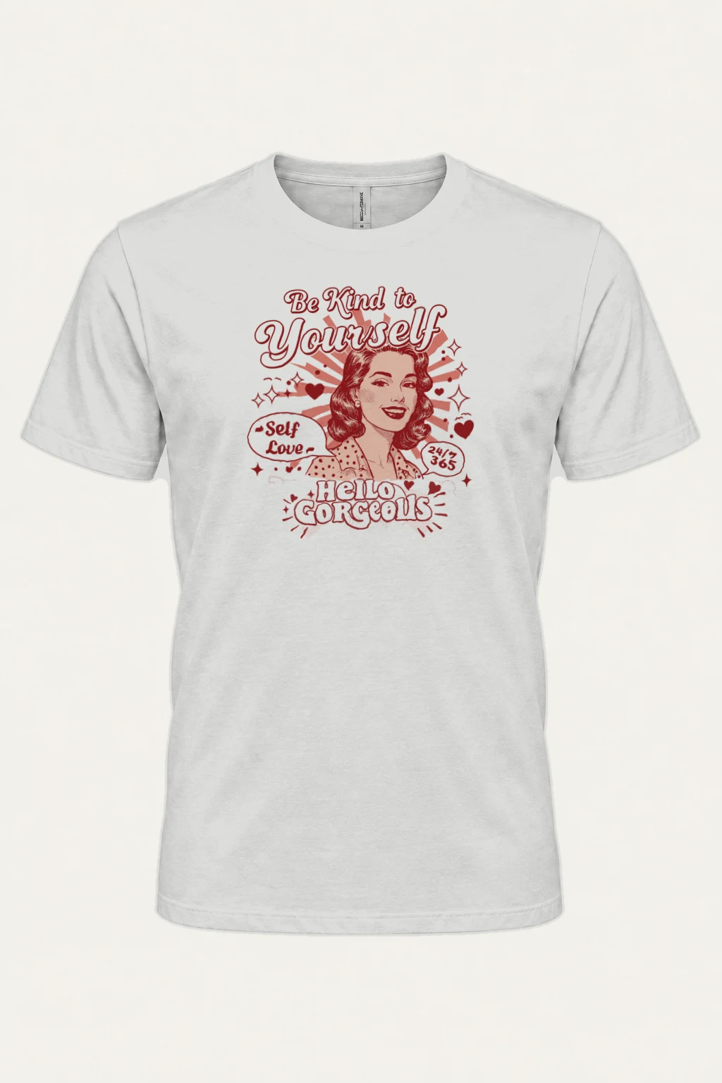 "Self Love 24/7" Heavyweight Unisex Crewneck T-shirt | Gildan 5000