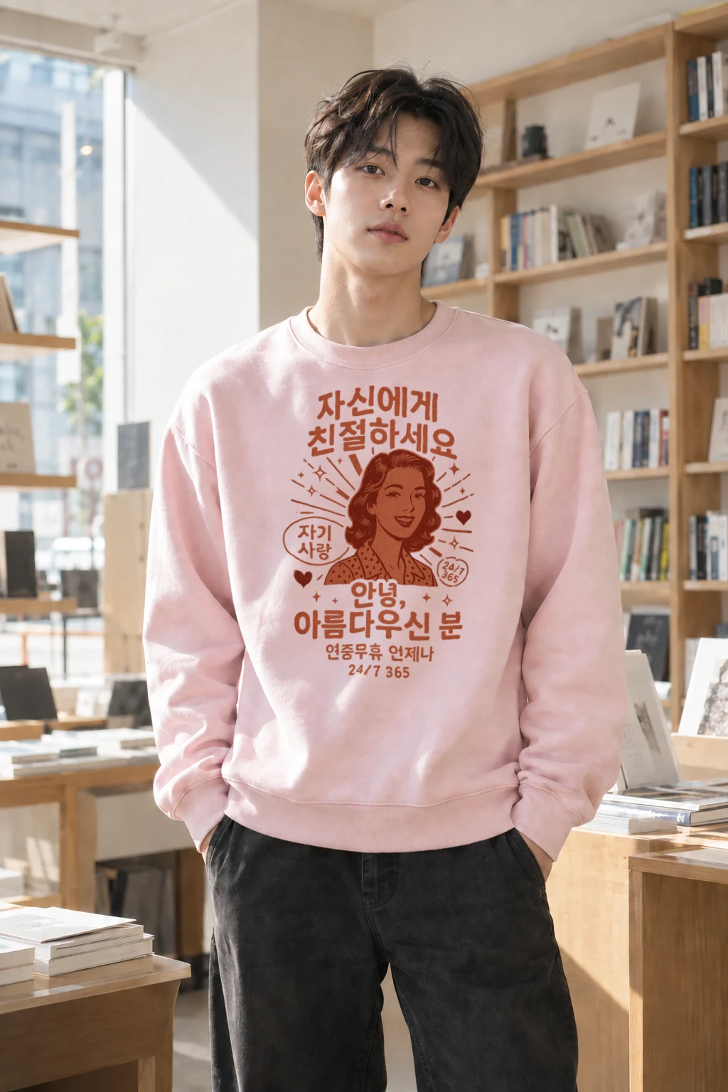 "Self Love Daily" Heavy Blend Unisex Crewneck Sweatshirt | Gildan 18000
