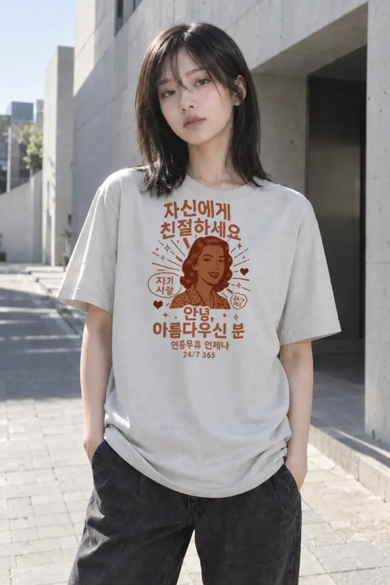 “Self Love Daily” Heavyweight Unisex Crewneck T-shirt | Gildan 5000