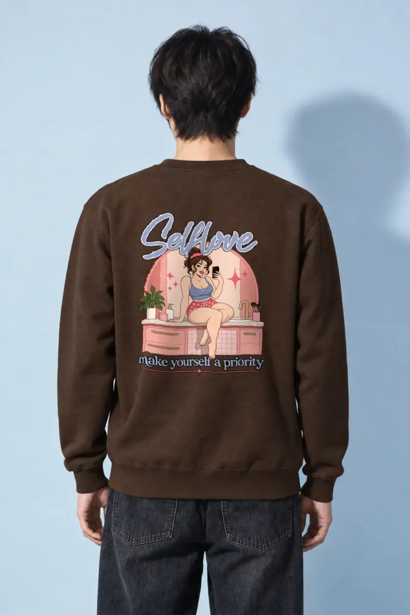 "Self Love" Heavy Blend Unisex Crewneck Sweatshirt