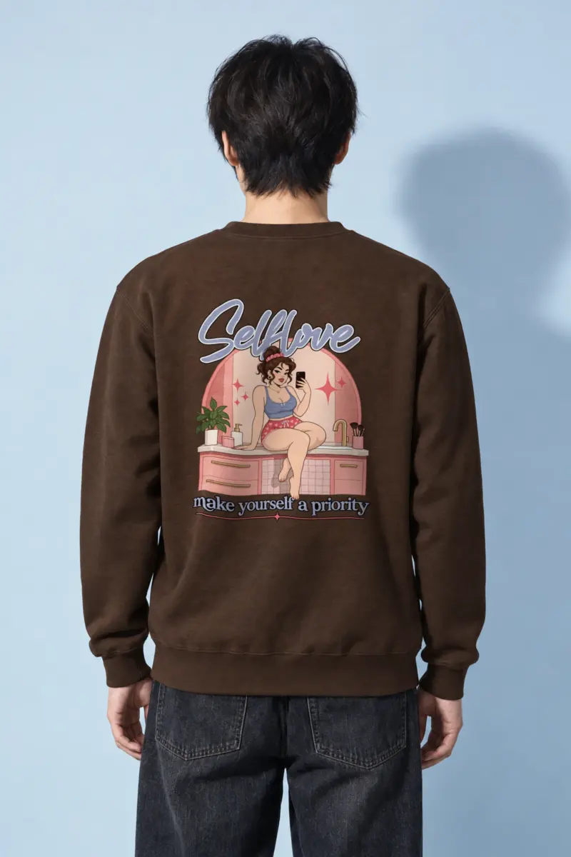 "Self Love" Heavy Blend Unisex Crewneck Sweatshirt