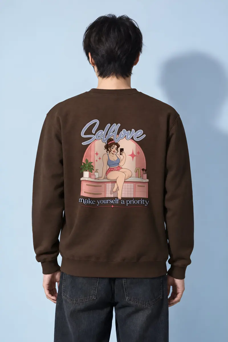 "Self Love" Heavy Blend Unisex Crewneck Sweatshirt