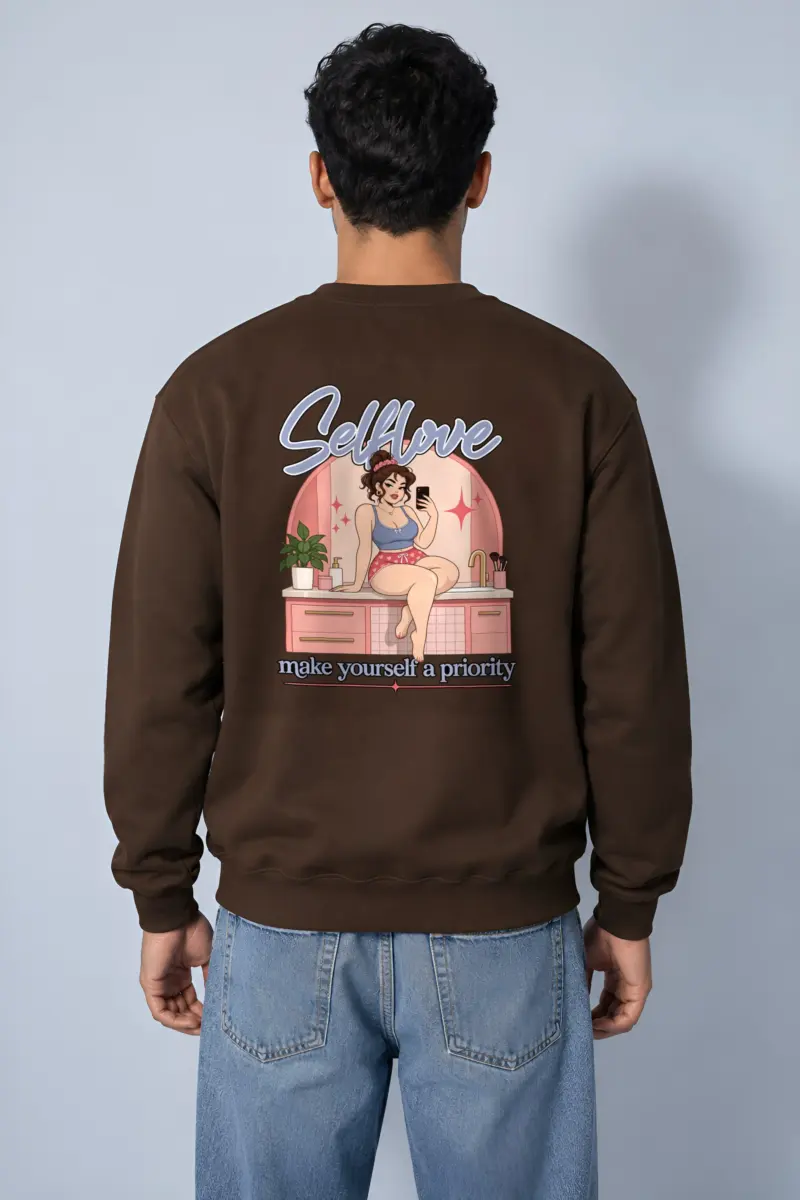 "Self Love" Heavy Blend Unisex Crewneck Sweatshirt