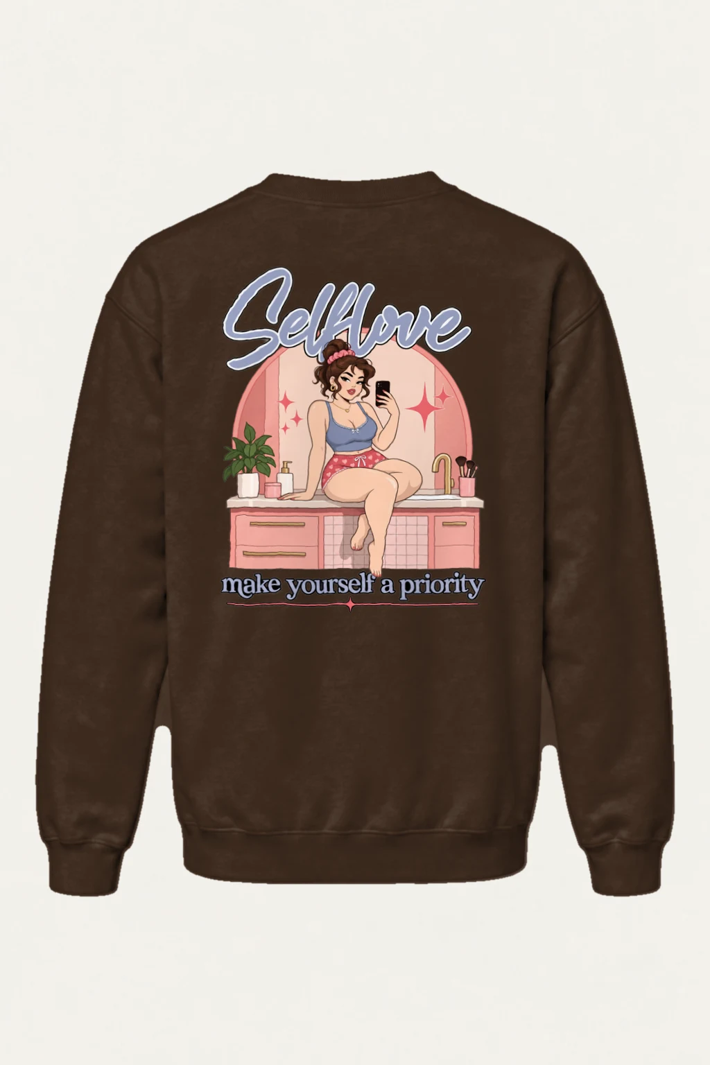 "Self Love" Heavy Blend Unisex Crewneck Sweatshirt | Gildan 18000