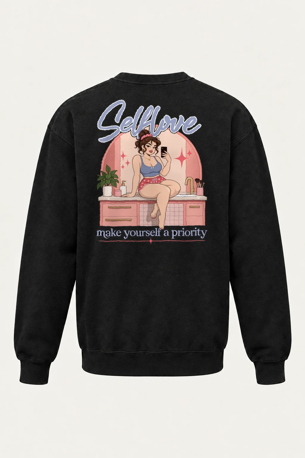 "Self Love" Heavy Blend Unisex Crewneck Sweatshirt | Gildan 18000
