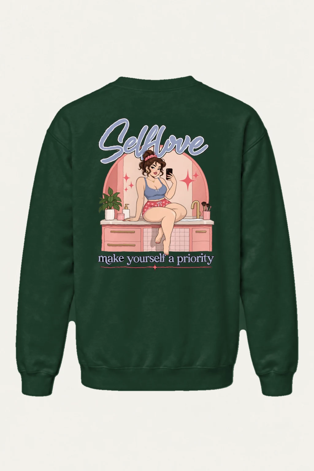 "Self Love" Heavy Blend Unisex Crewneck Sweatshirt | Gildan 18000