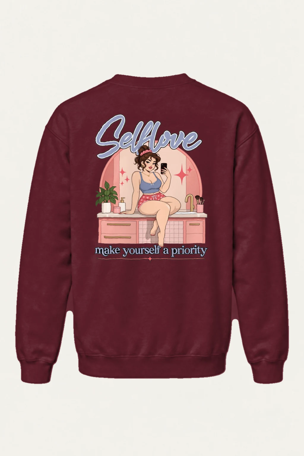 "Self Love" Heavy Blend Unisex Crewneck Sweatshirt | Gildan 18000