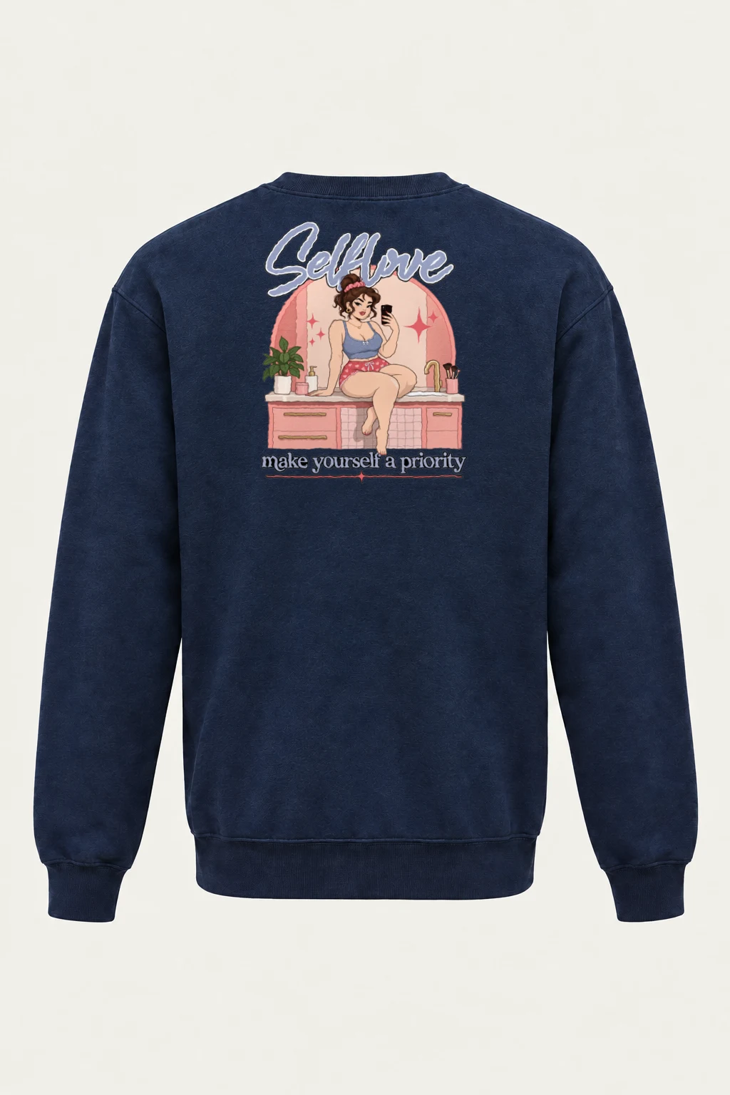 "Self Love" Heavy Blend Unisex Crewneck Sweatshirt | Gildan 18000