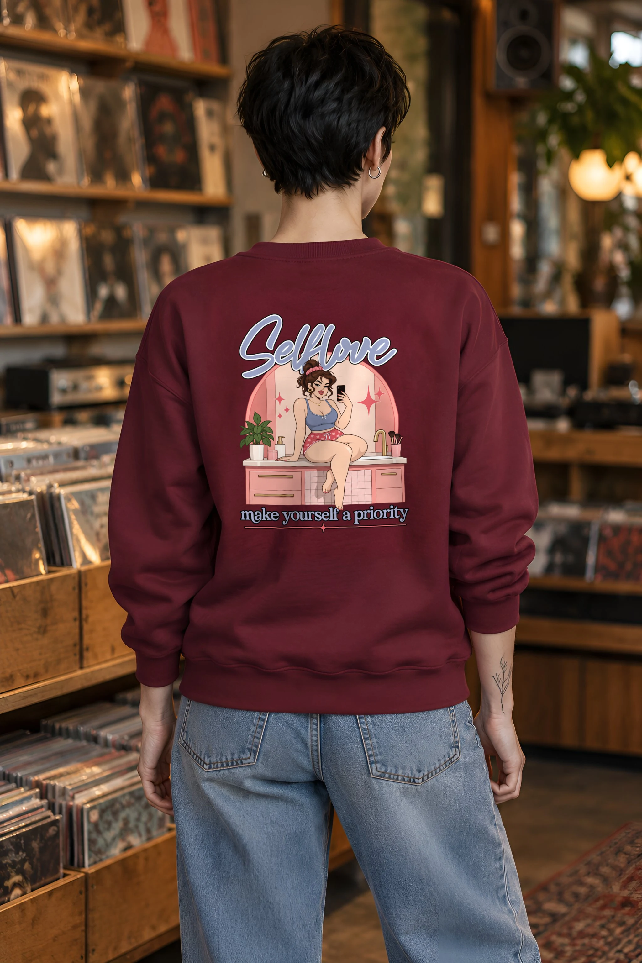 "Self Love" 1 Crewneck Sweatshirt