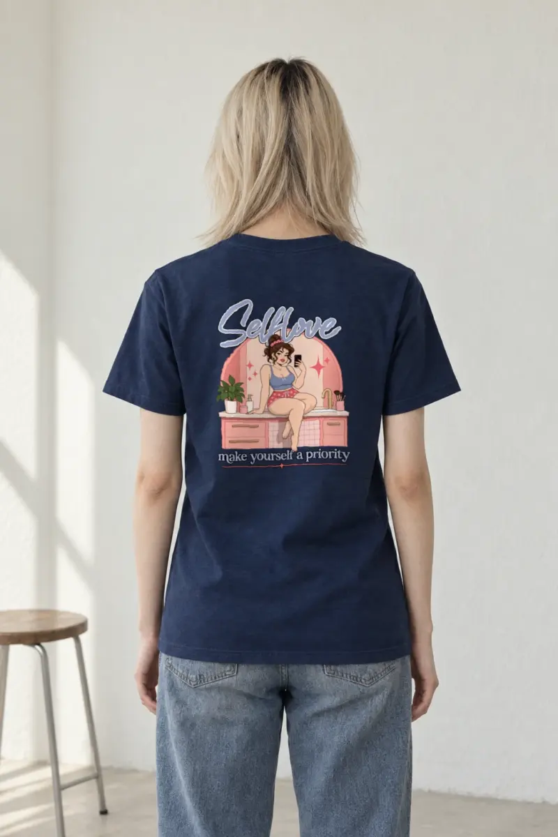 "Self Love" Heavyweight Unisex Crewneck T-shirt