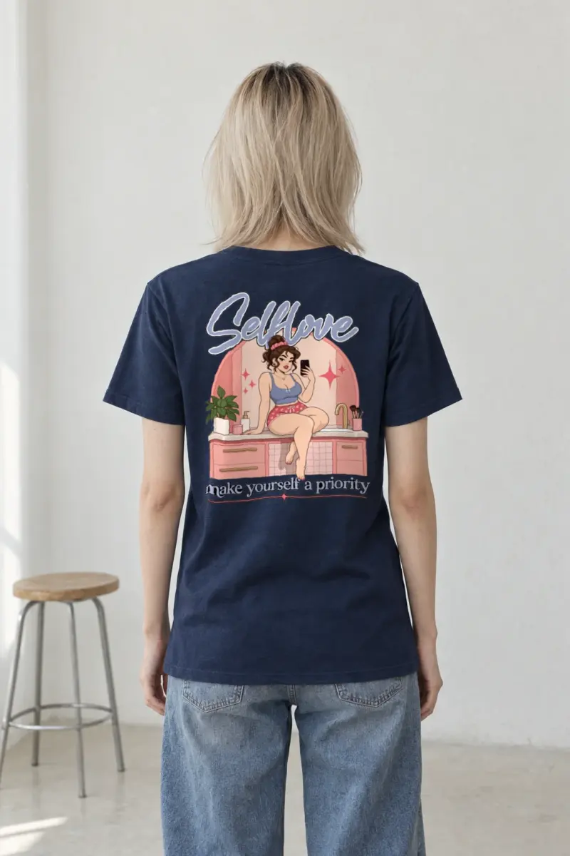 "Self Love" Heavyweight Unisex Crewneck T-shirt | Gildan 5000