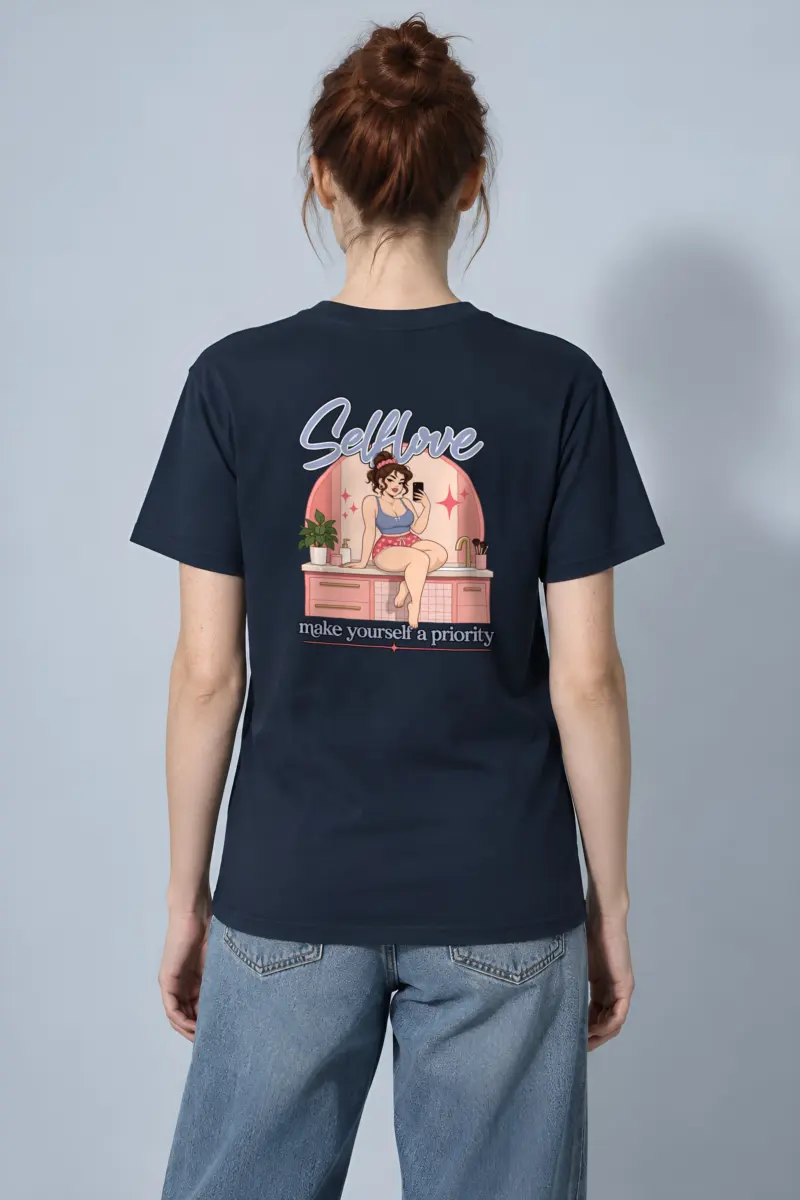 "Self Love" Heavyweight Unisex Crewneck T-shirt