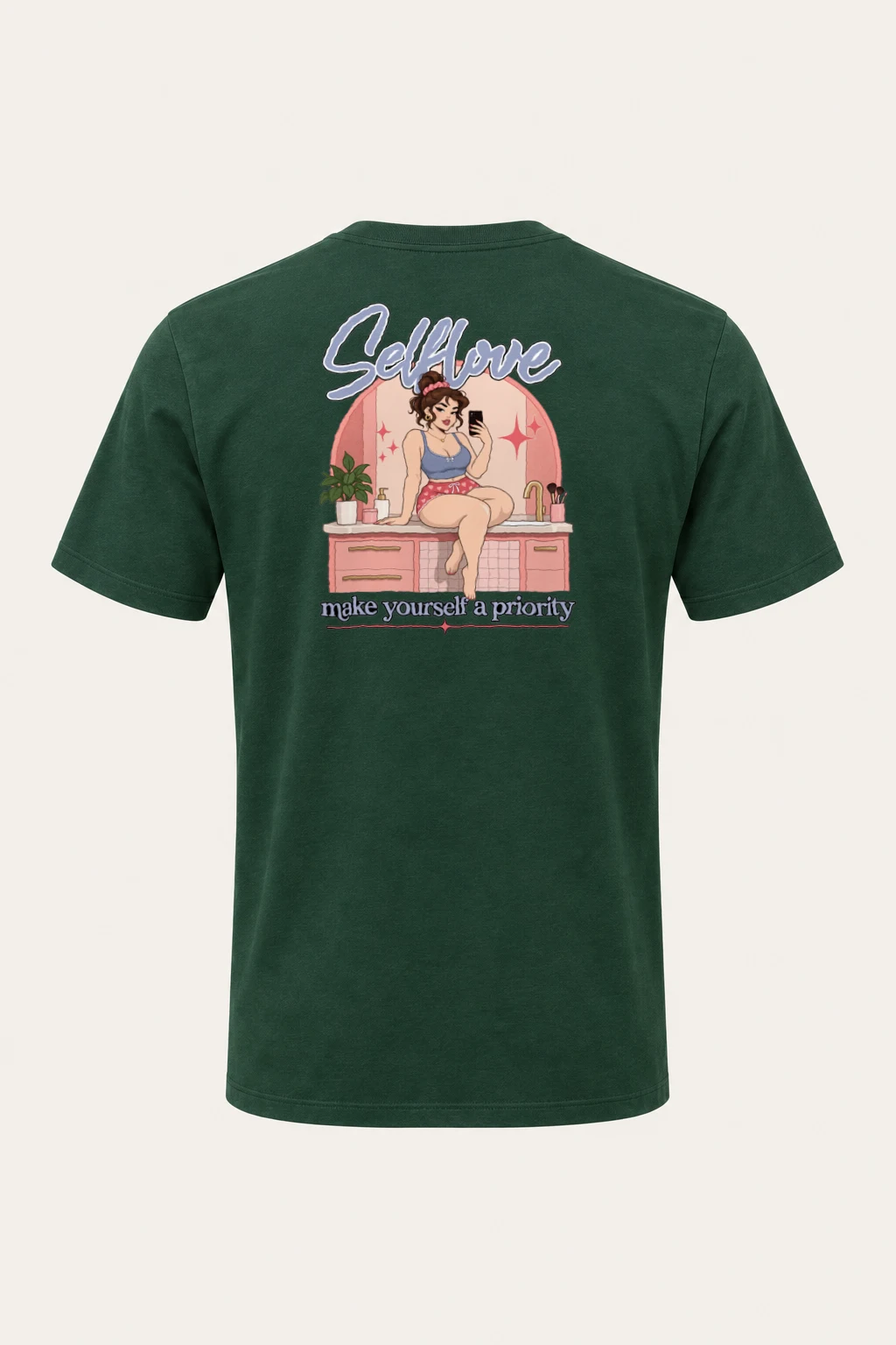"Self Love" Heavyweight Unisex Crewneck T-shirt | Gildan 5000