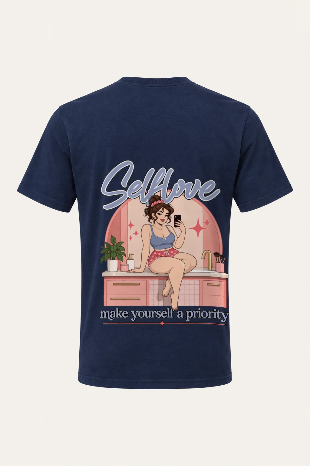 "Self Love" Heavyweight Unisex Crewneck T-shirt | Gildan 5000