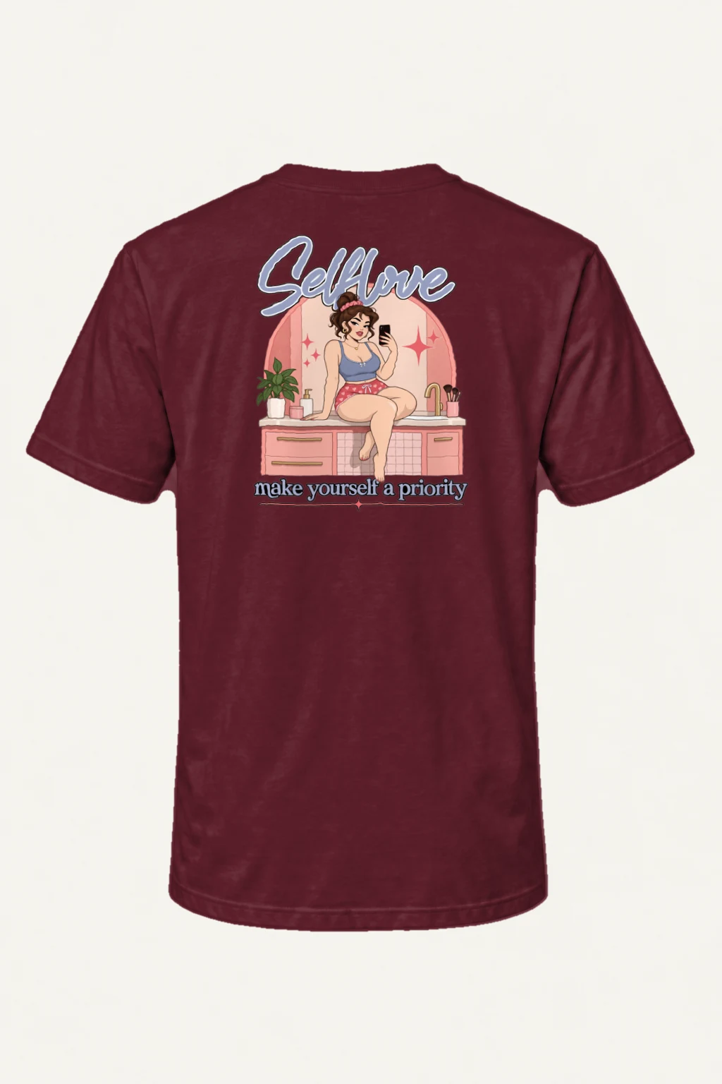 "Self Love" Heavyweight Unisex Crewneck T-shirt | Gildan 5000