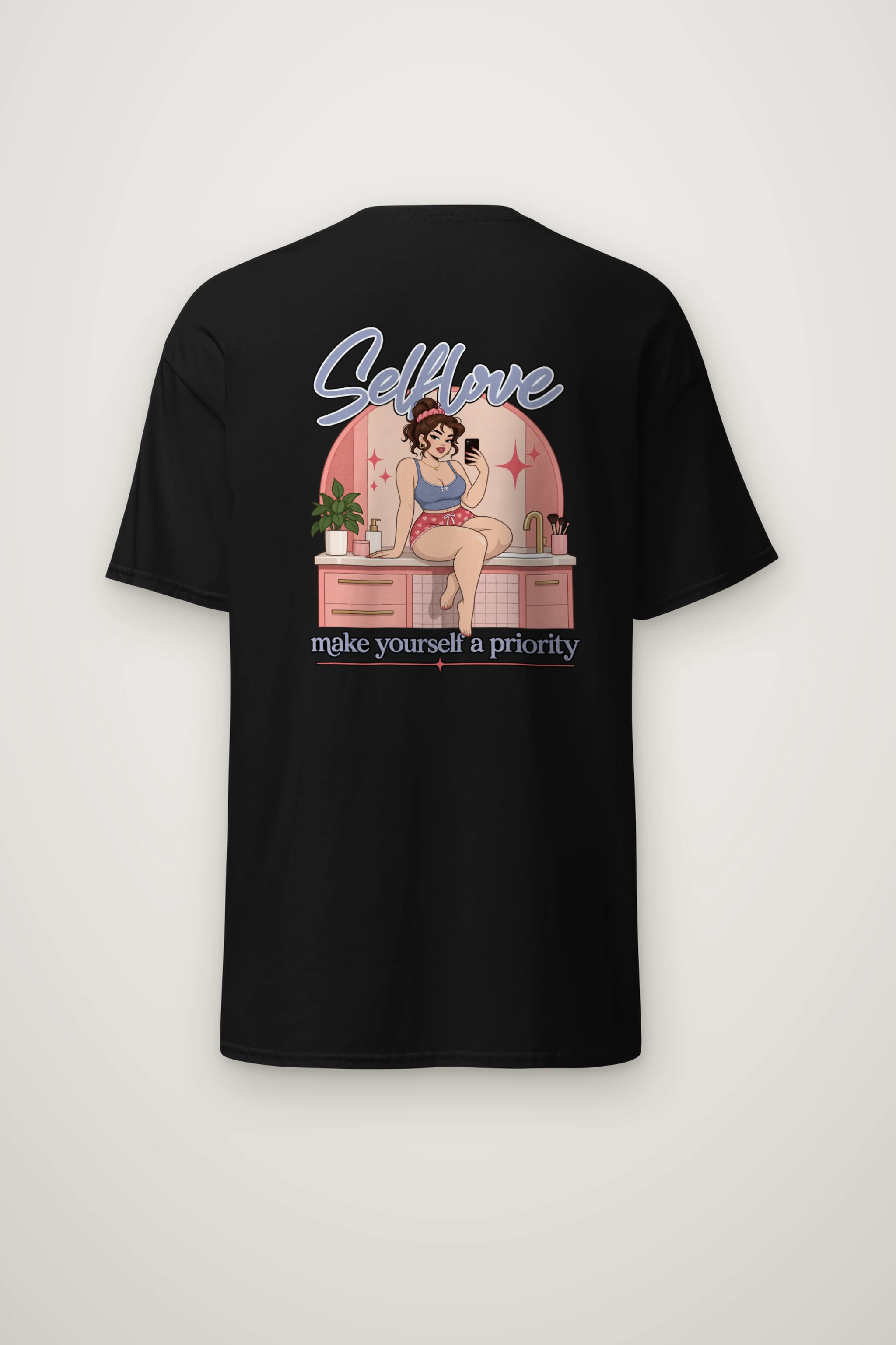 "Self Love" Heavyweight Unisex Crewneck T-shirt