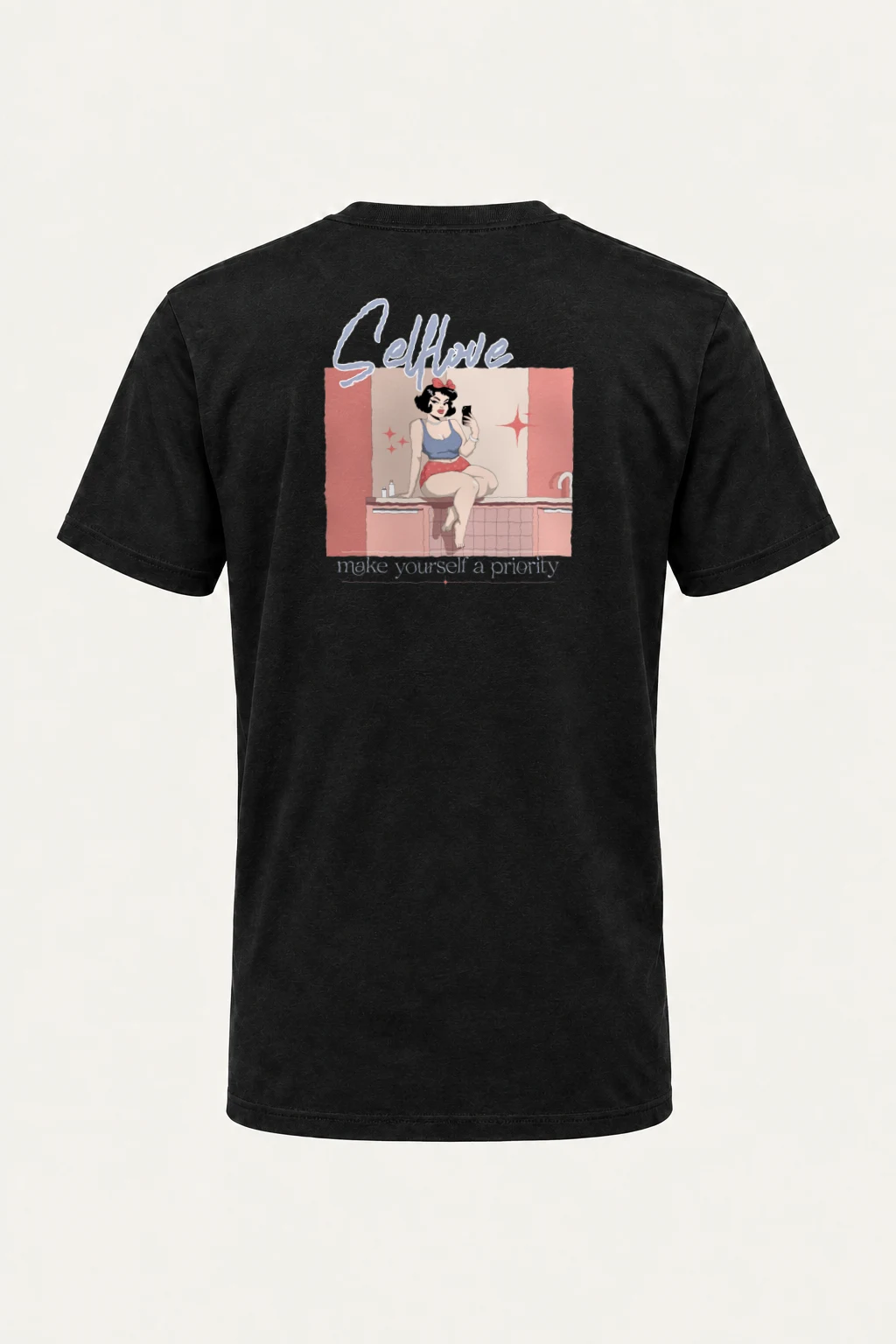 "Selflove Priority" Heavyweight Unisex Crewneck T-shirt | Gildan 5000