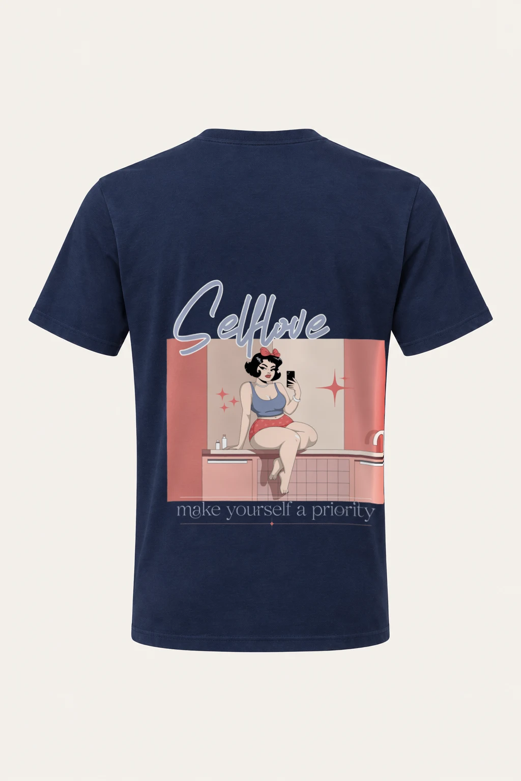 "Selflove Priority" Heavyweight Unisex Crewneck T-shirt | Gildan 5000