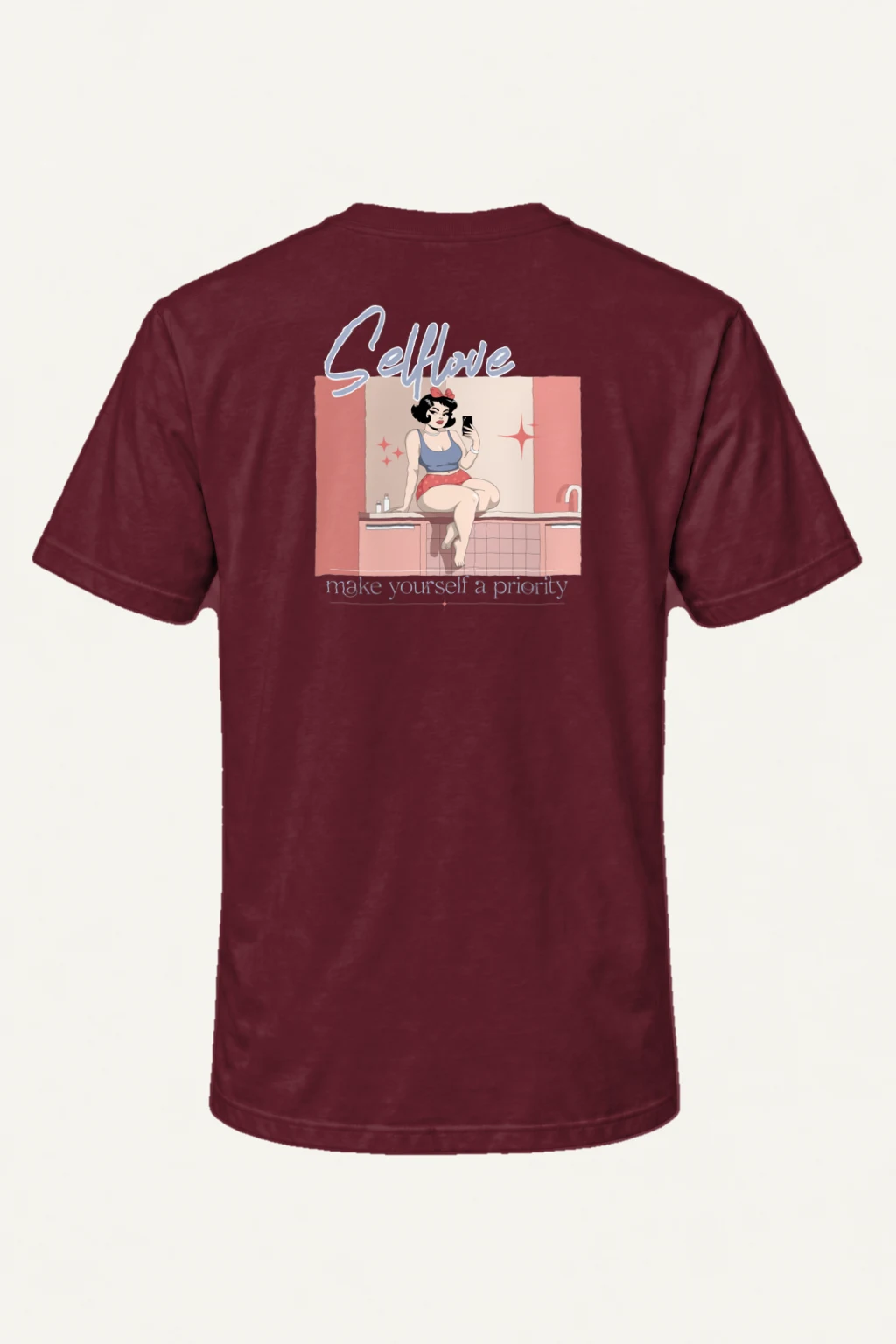 "Selflove Priority" Heavyweight Unisex Crewneck T-shirt | Gildan 5000
