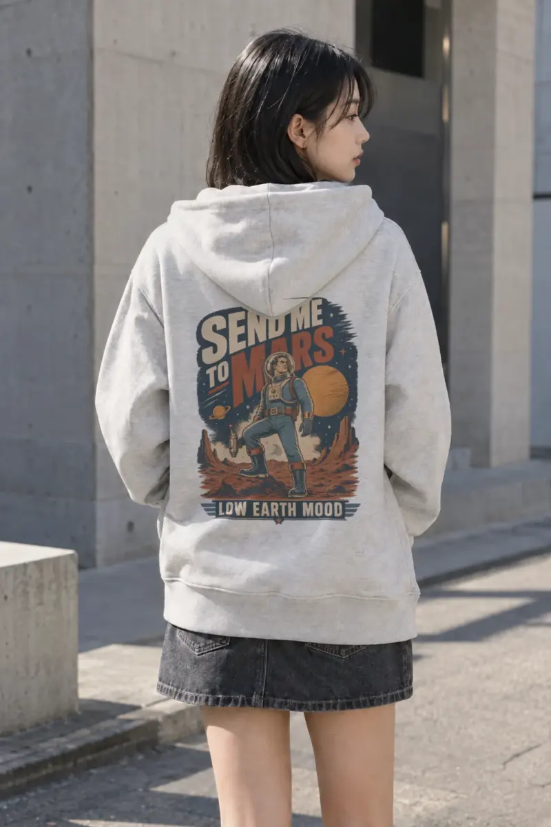 "Send Me To Mars" Heavy Blend Unisex Pullover Hoodie | Gildan 18500