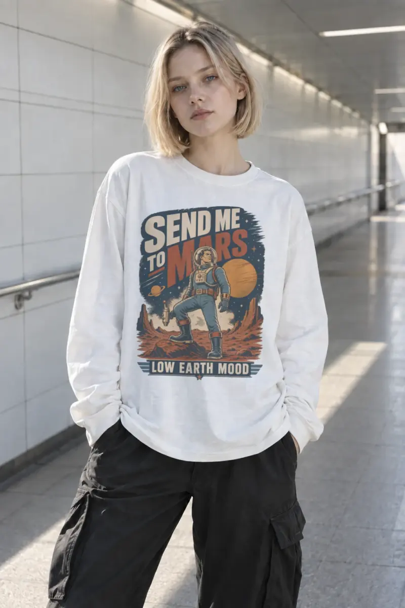 "Send Me To Mars" Unisex Longsleeve T-shirt | Gildan 2400