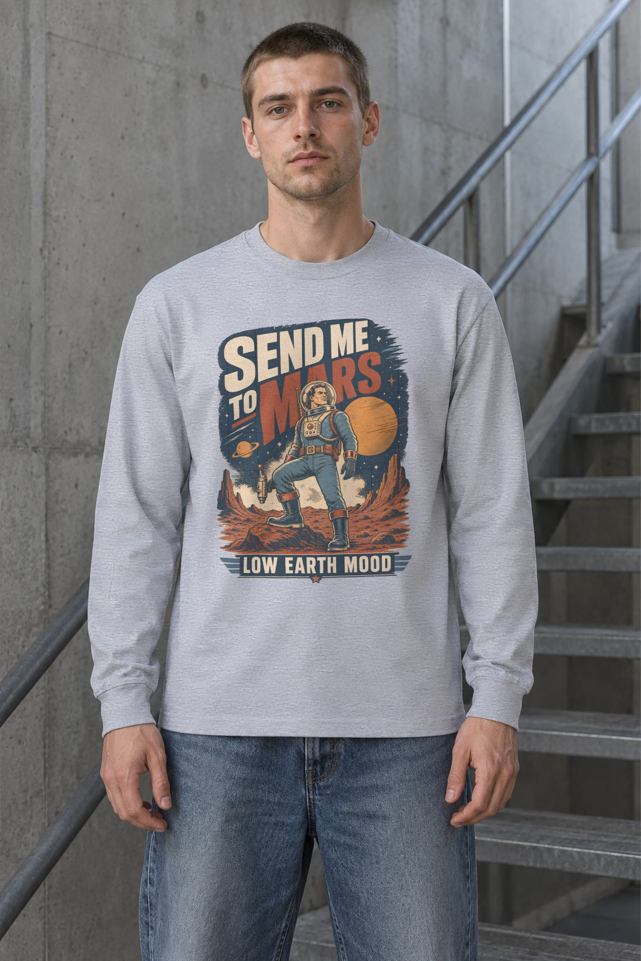 "Send Me To Mars" Unisex Longsleeve T-shirt