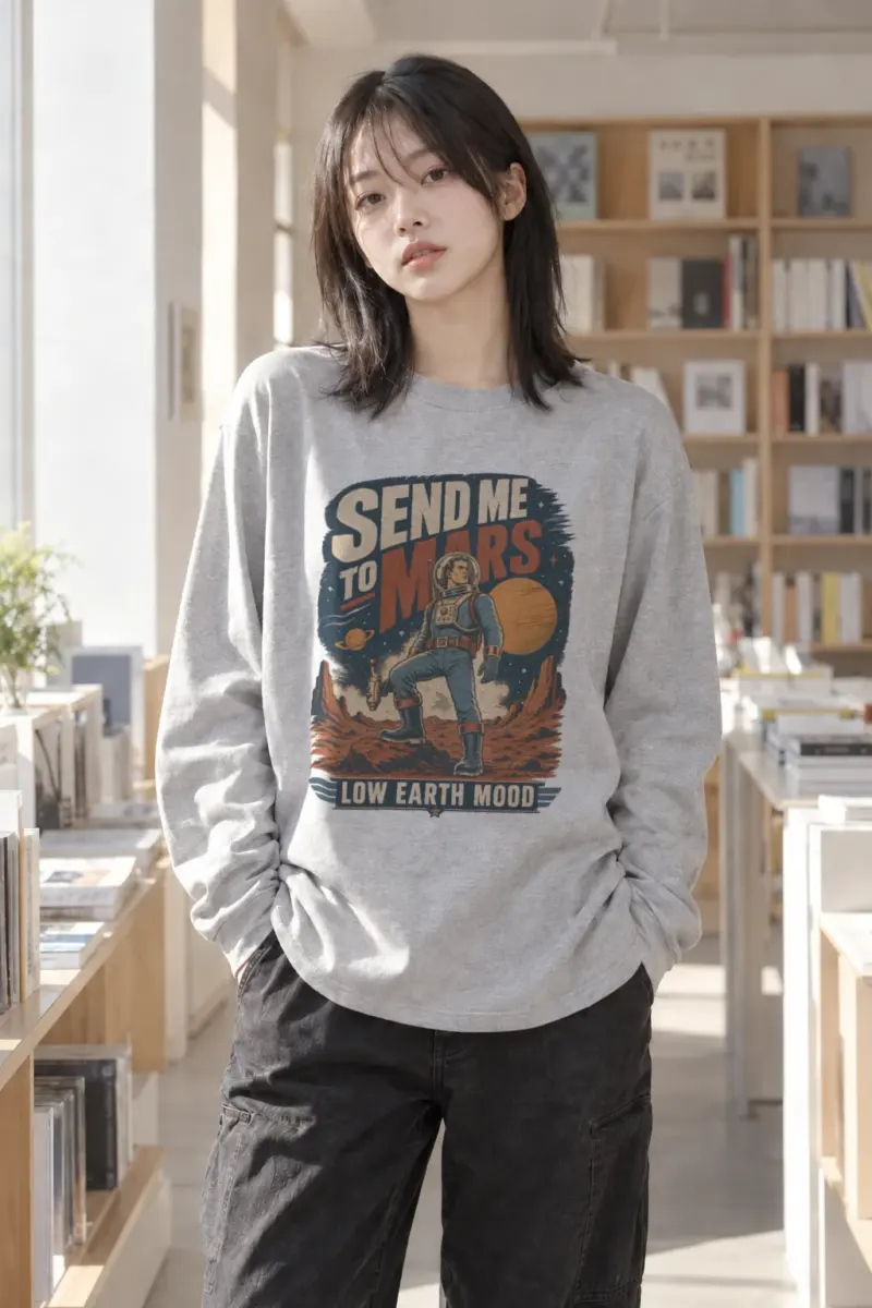 "Send Me To Mars" Unisex Longsleeve T-shirt | Gildan 2400
