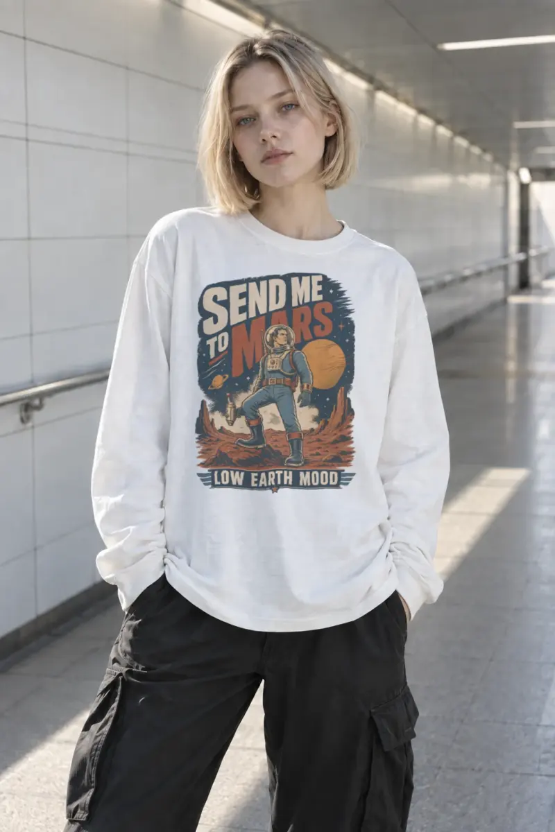"Send Me To Mars" Unisex Longsleeve T-shirt | Gildan 2400