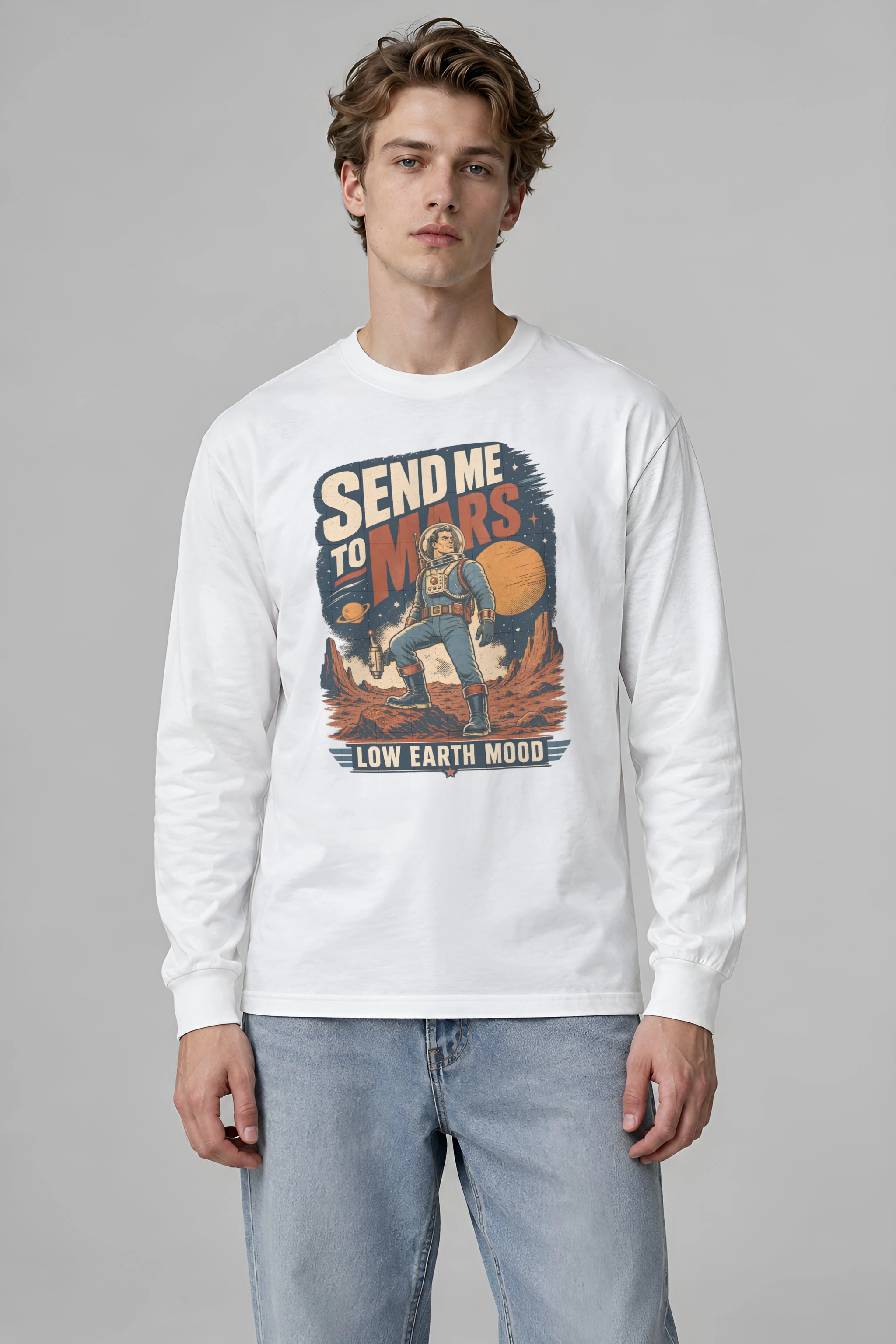 "Send Me To Mars" Unisex Longsleeve T-shirt