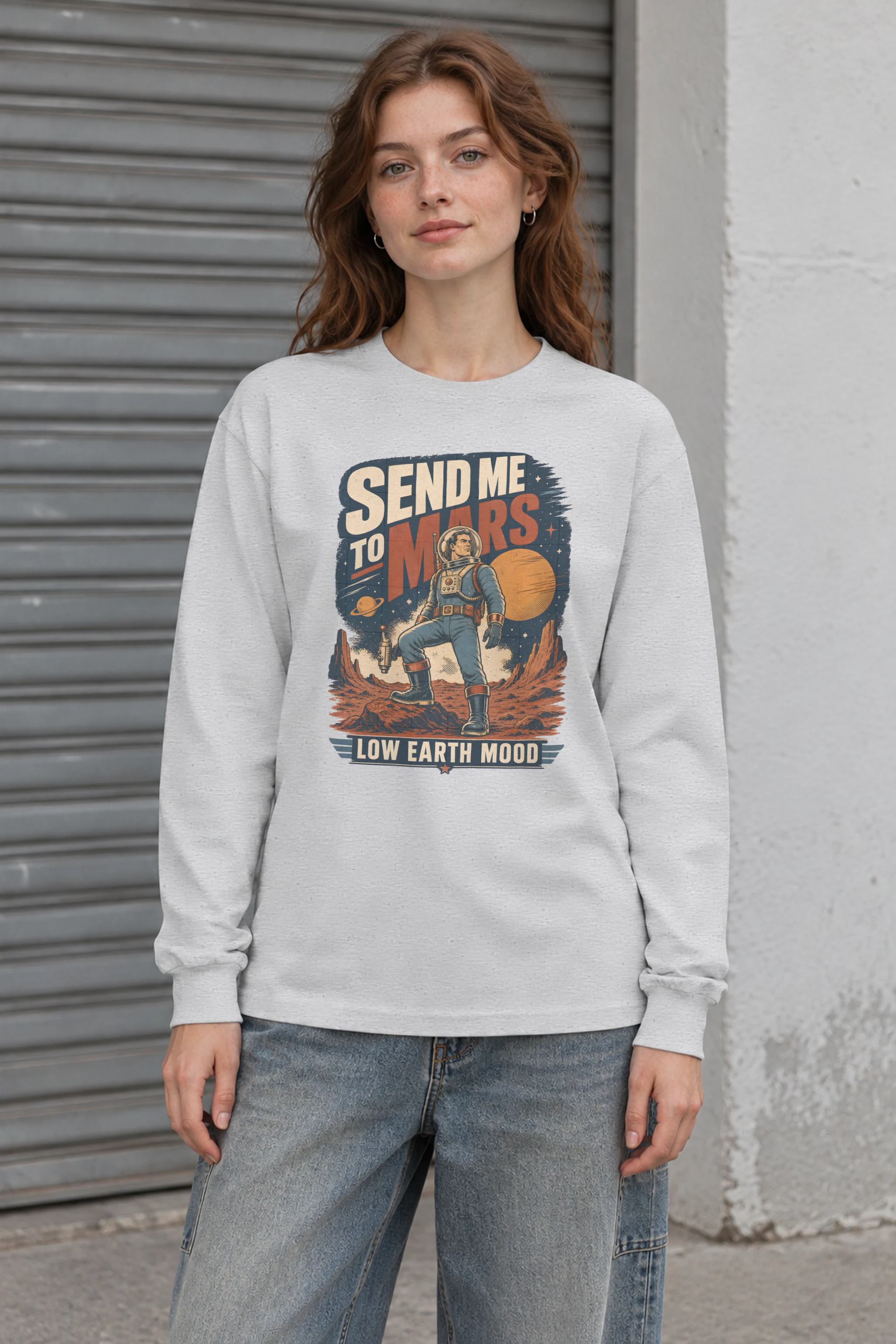 "Send Me To Mars" Unisex Longsleeve T-shirt