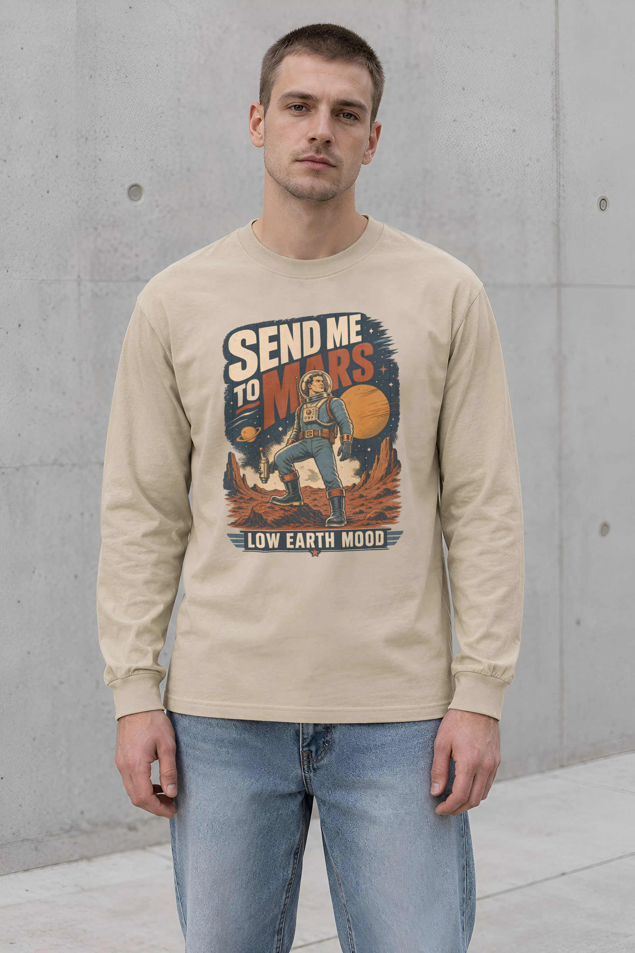 "Send Me To Mars" Unisex Longsleeve T-shirt