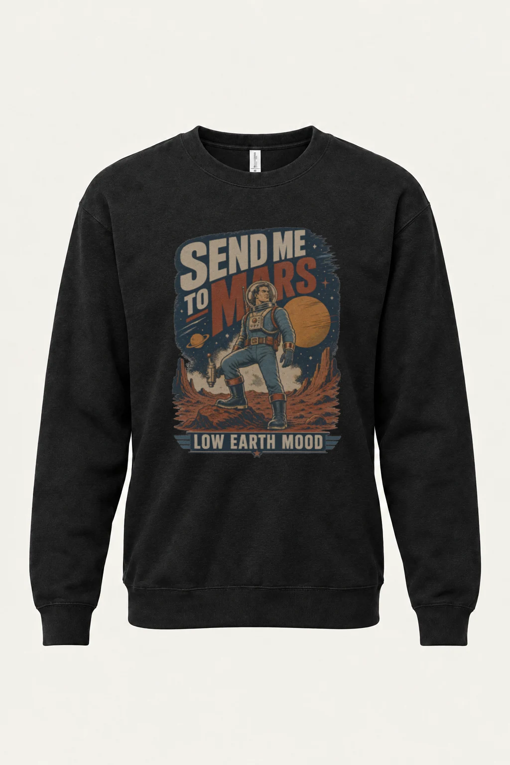 "Send Me To Mars" Unisex Sponge Fleece Crewneck Sweatshirt | Bella + Canvas 3901