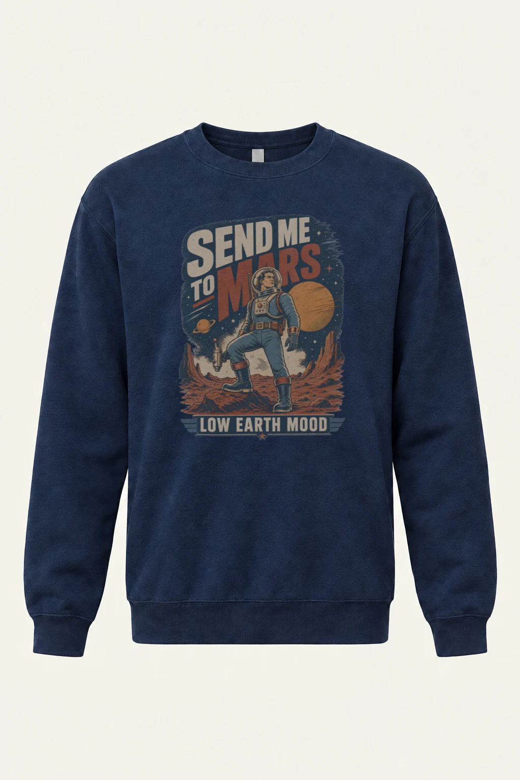"Send Me To Mars" Unisex Sponge Fleece Crewneck Sweatshirt | Bella + Canvas 3901