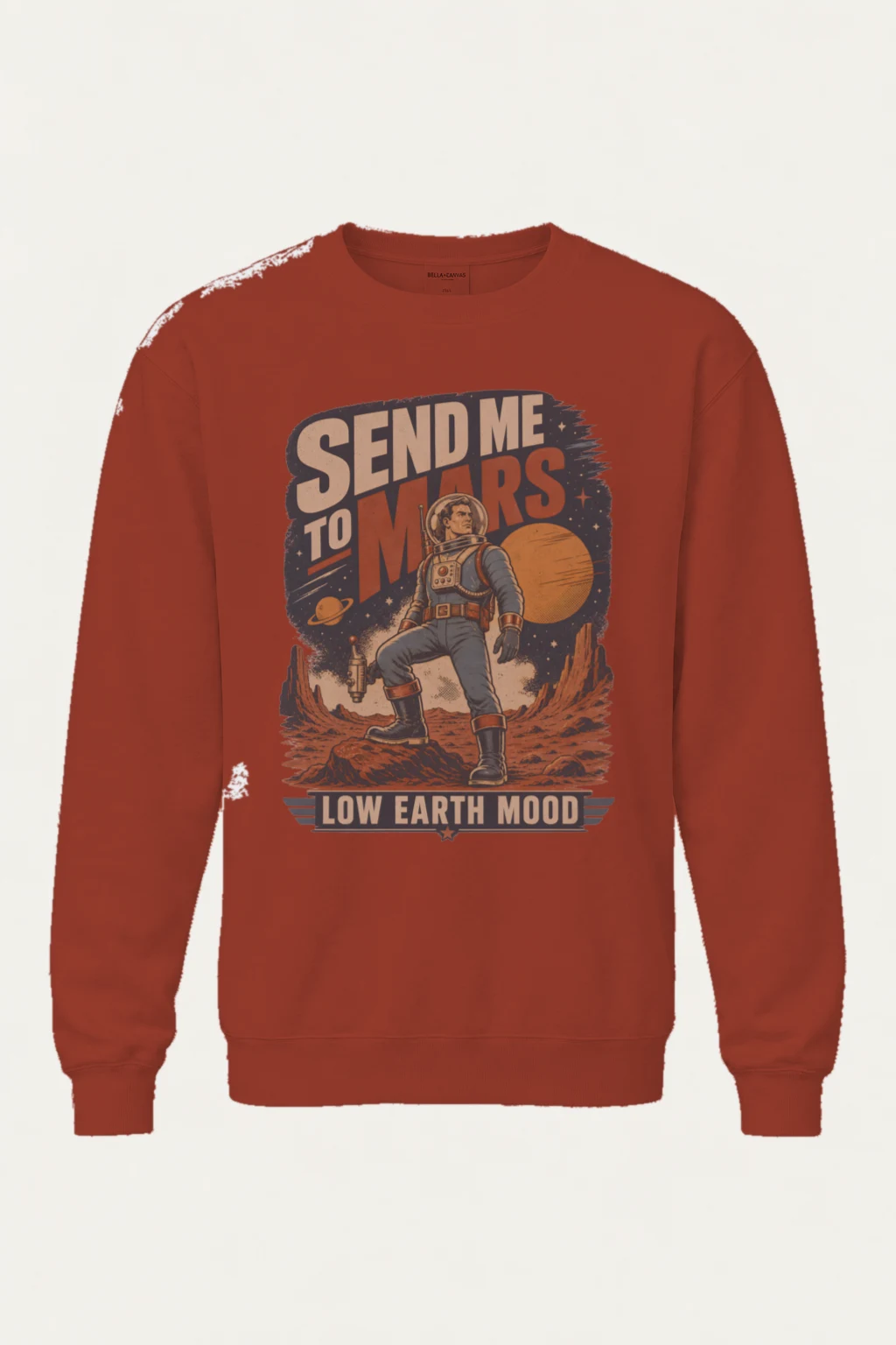"Send Me To Mars" Unisex Sponge Fleece Crewneck Sweatshirt | Bella + Canvas 3901
