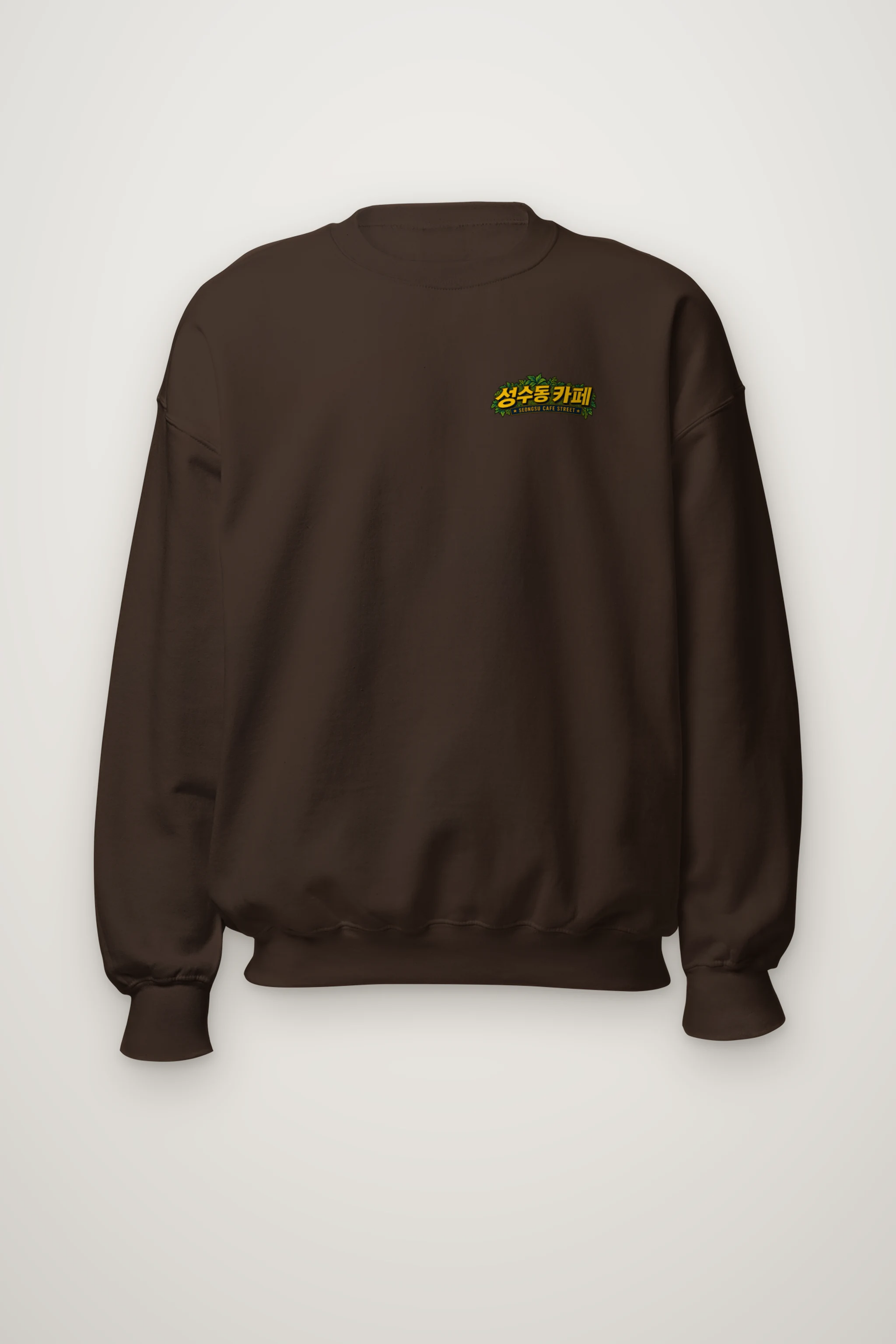 "Seongsu Cafe Street" Heavy Blend Unisex Crewneck Sweatshirt
