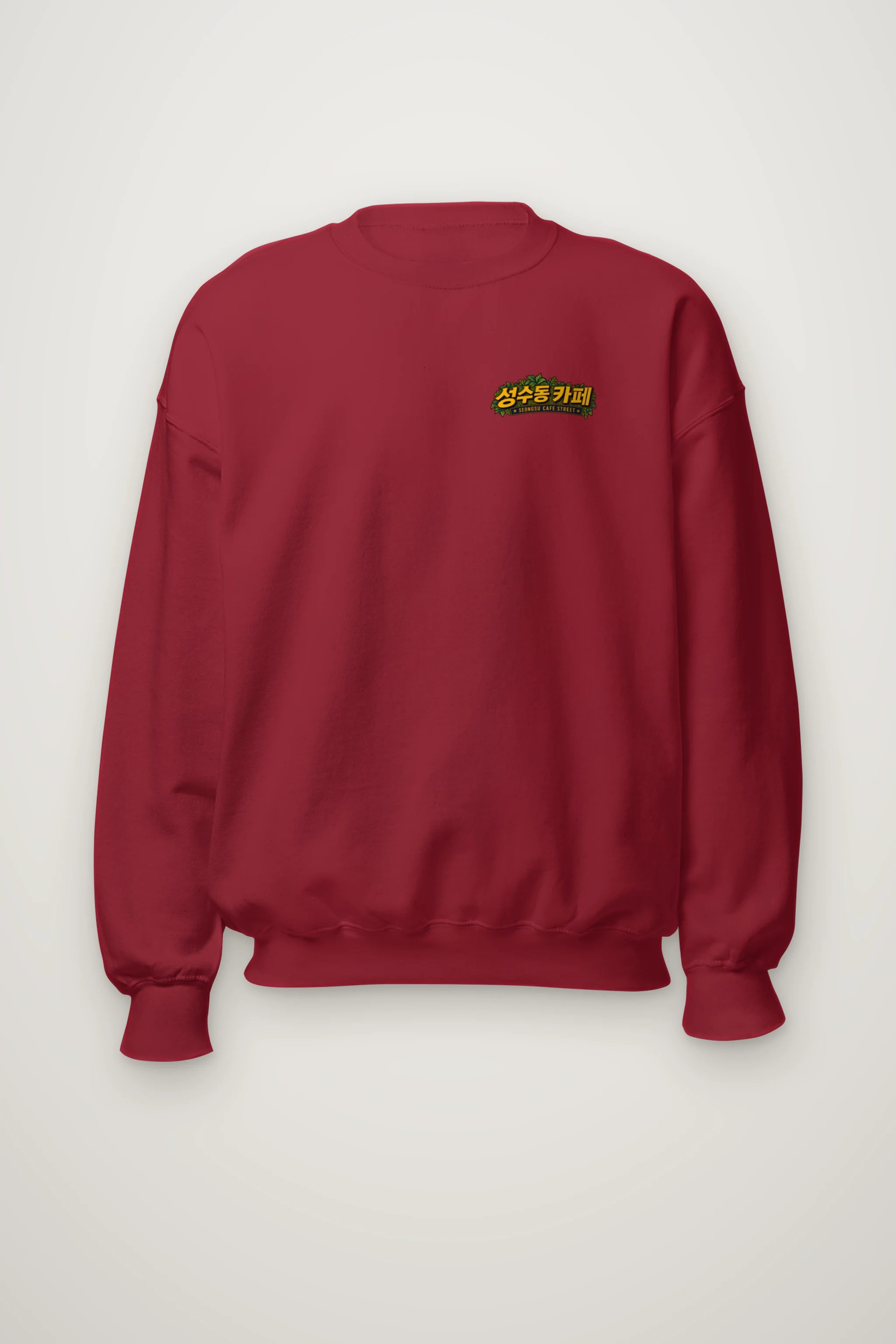 "Seongsu Cafe Street" Heavy Blend Unisex Crewneck Sweatshirt