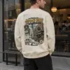 "Seongsu Cafe Street" Unisex Sponge Fleece Crewneck Sweatshirt | Bella + Canvas 3901