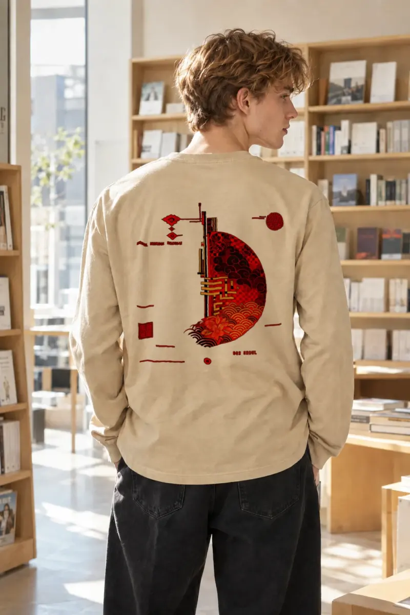 "Seongsu Hongdae 002" Unisex Longsleeve T-shirt | Gildan 2400