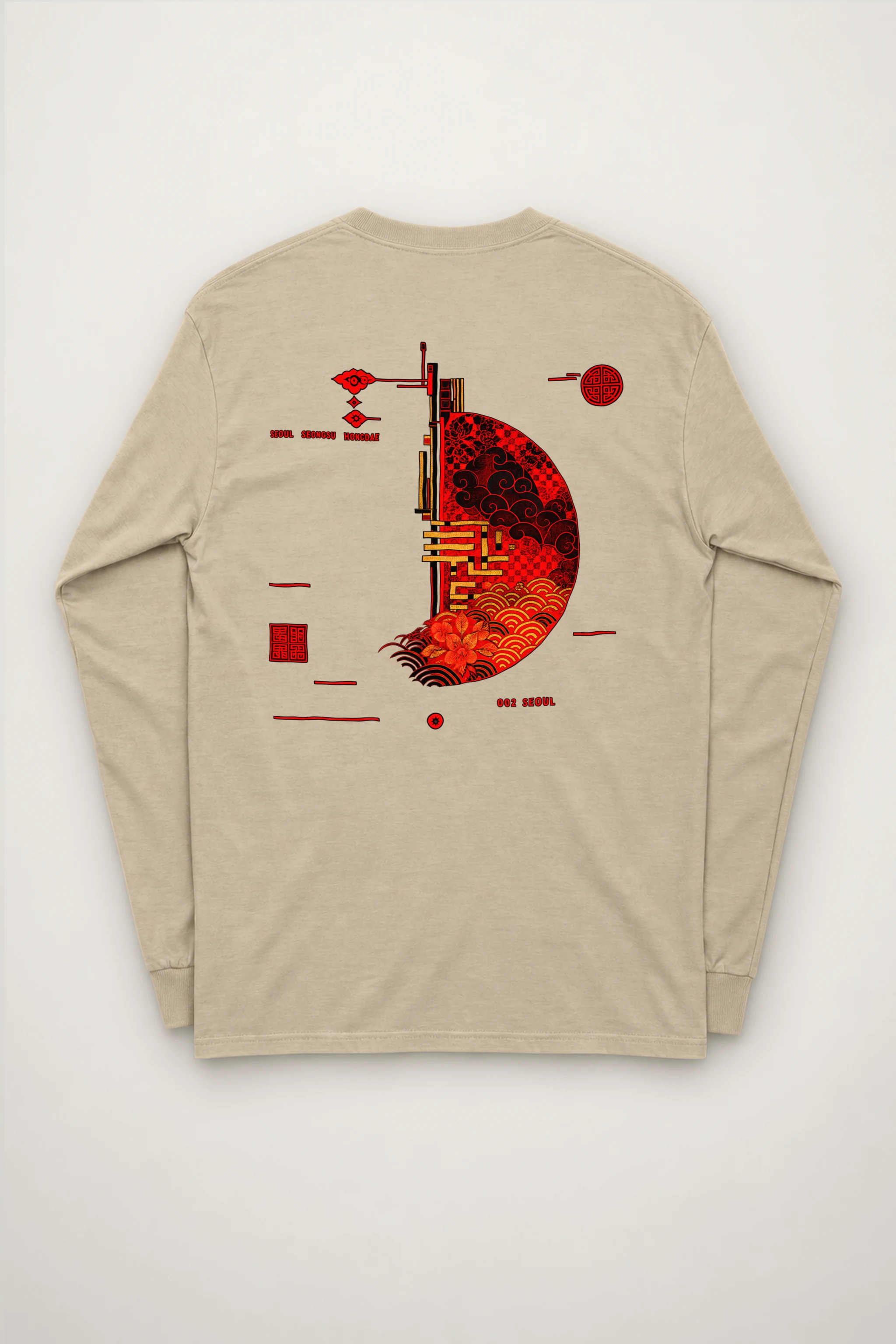"Seongsu Hongdae 002" Unisex Longsleeve T-shirt
